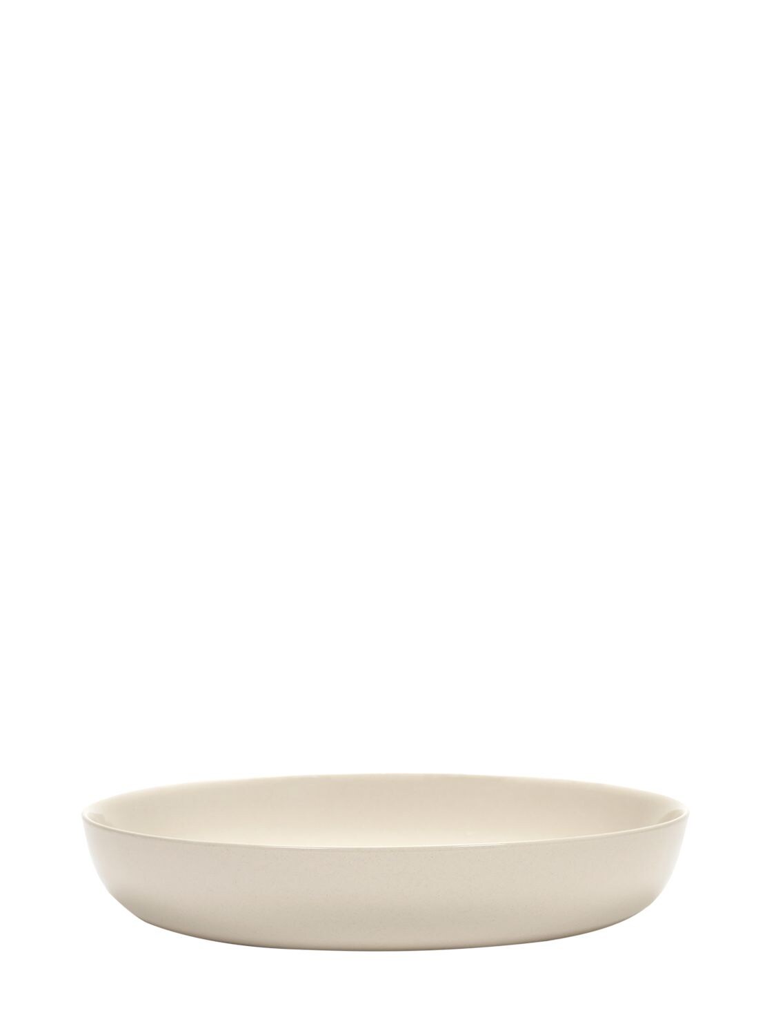 Serax Set Of 2 White Pepper Black Feast Plates In White,black