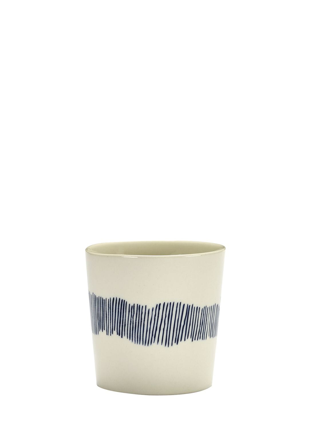 Image of Set Of 4 White Stripes Coffee Cups