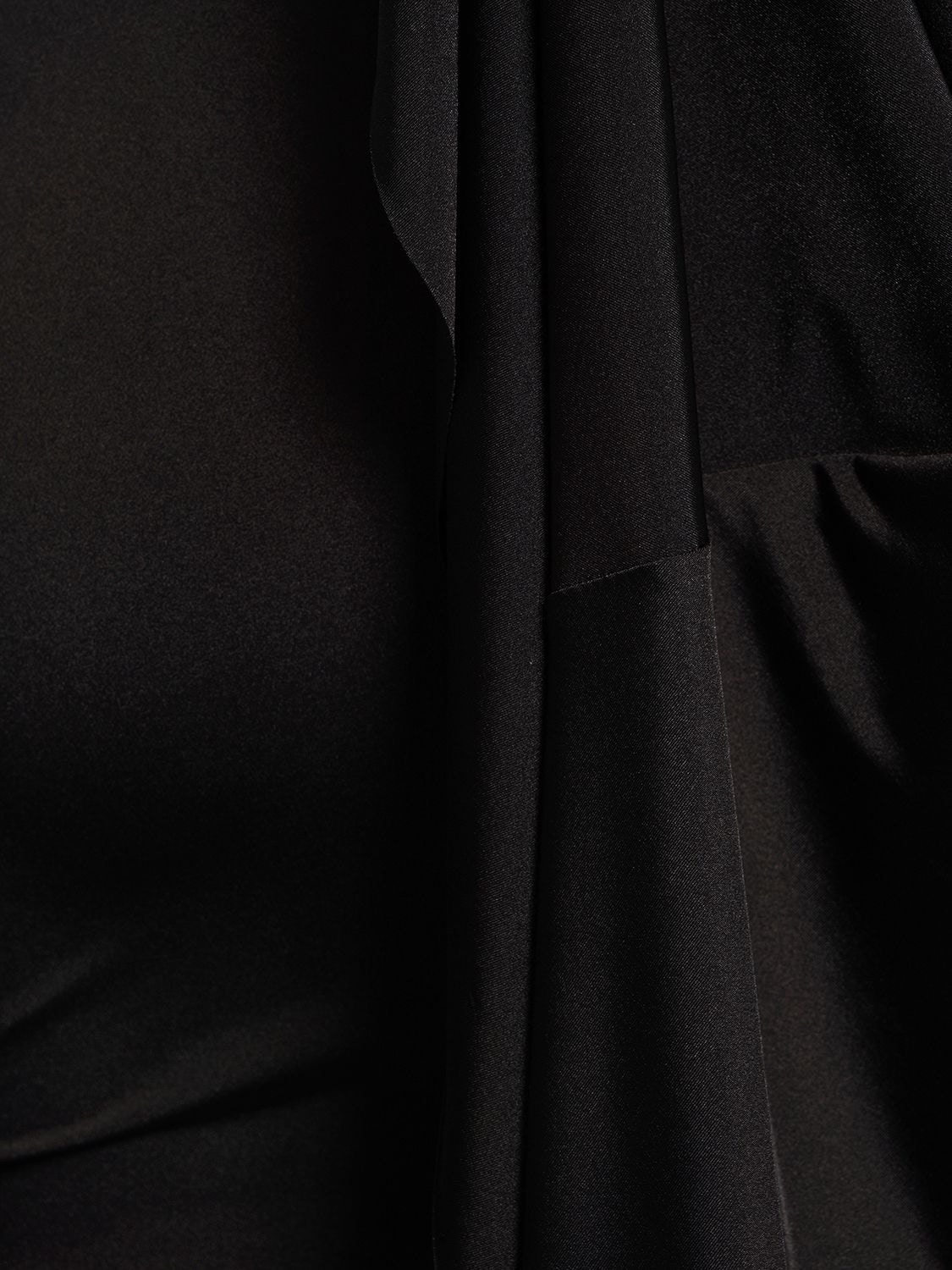 Giuseppe Di Morabito Cut Out Draped Sleeves Mini Dress In Black