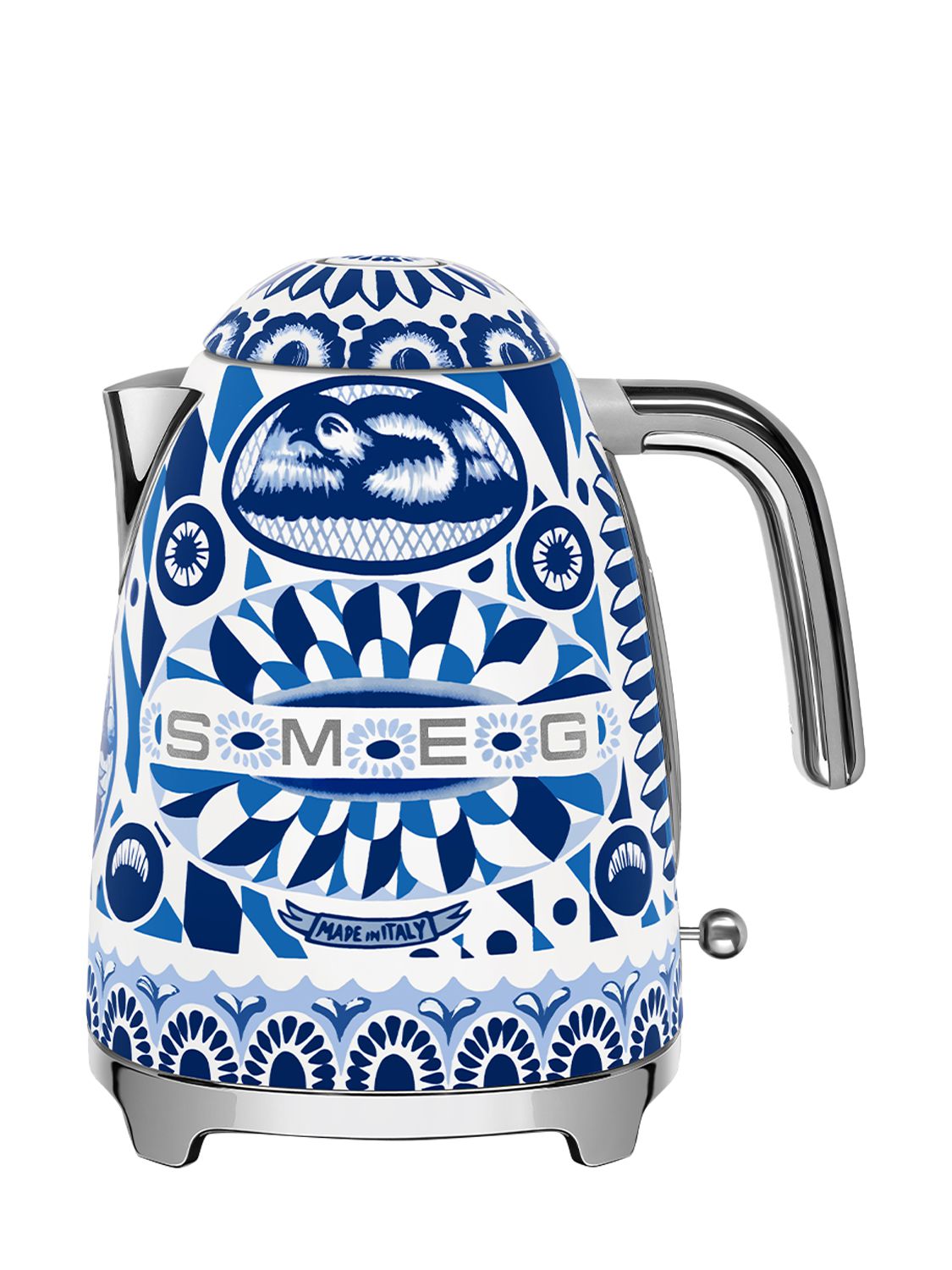 Smeg D&g Blu Mediterraneo Electric Kettle In Blue