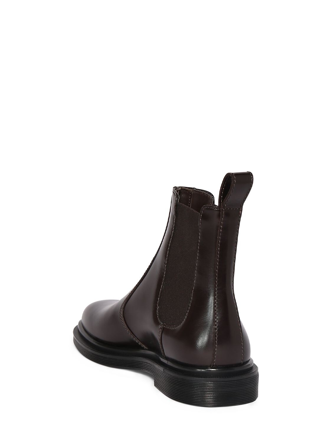 Shop The Row 20mm Elastic Ranger Leather Ankle Boots In Dark Brown