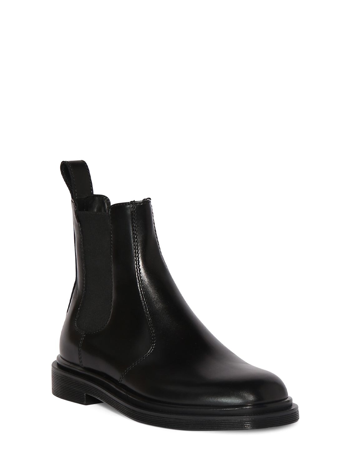 Shop The Row 20mm Elastic Ranger Leather Ankle Boots In Black