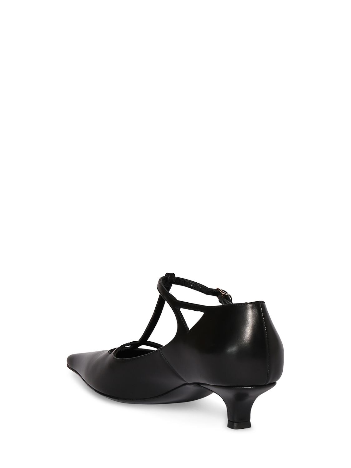Shop The Row 40mm Cyd Leather Mary Jane Pumps In Black