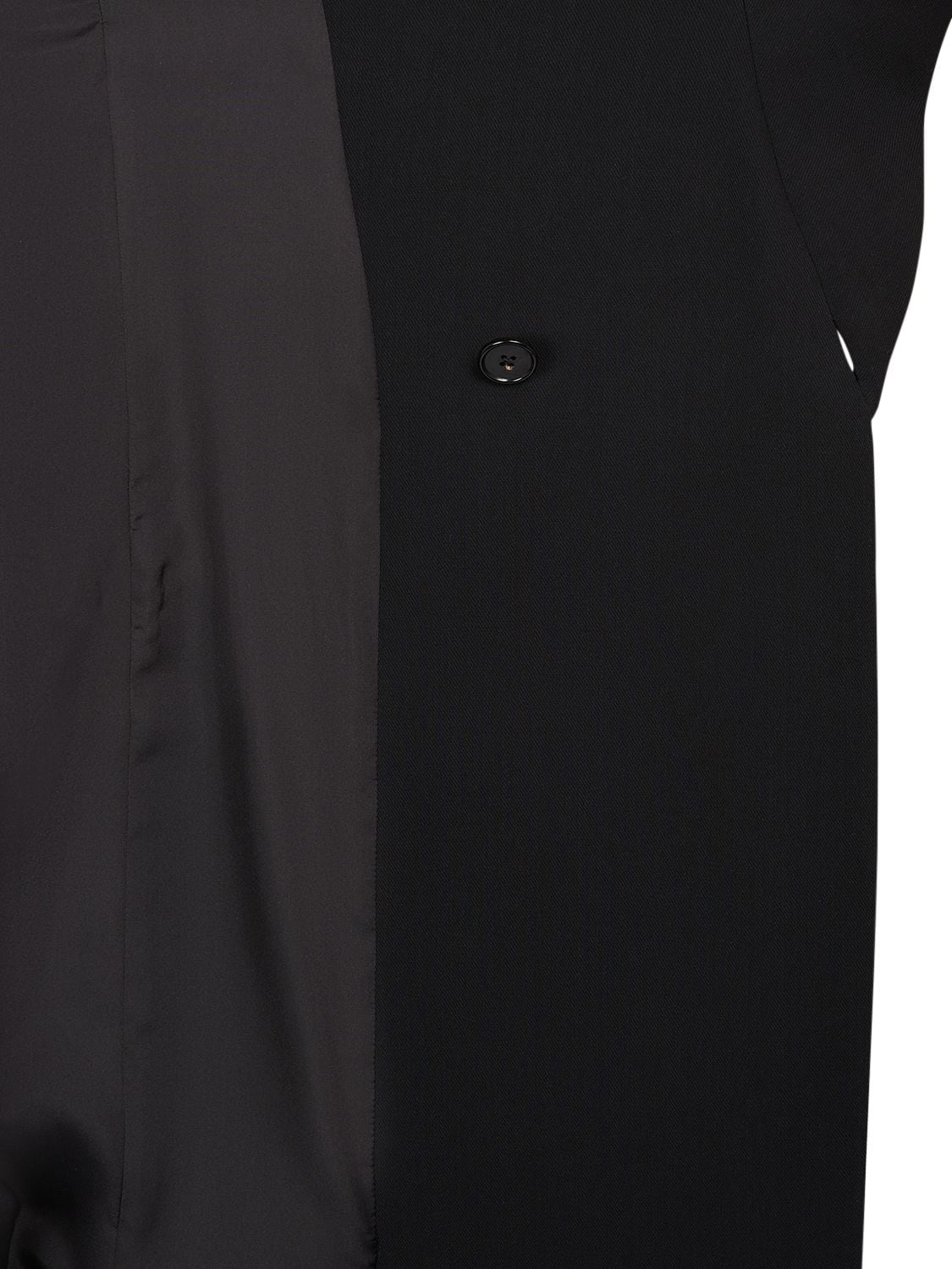 Shop The Row Diomede Wool Blend Shawl Collar Jacket In Black