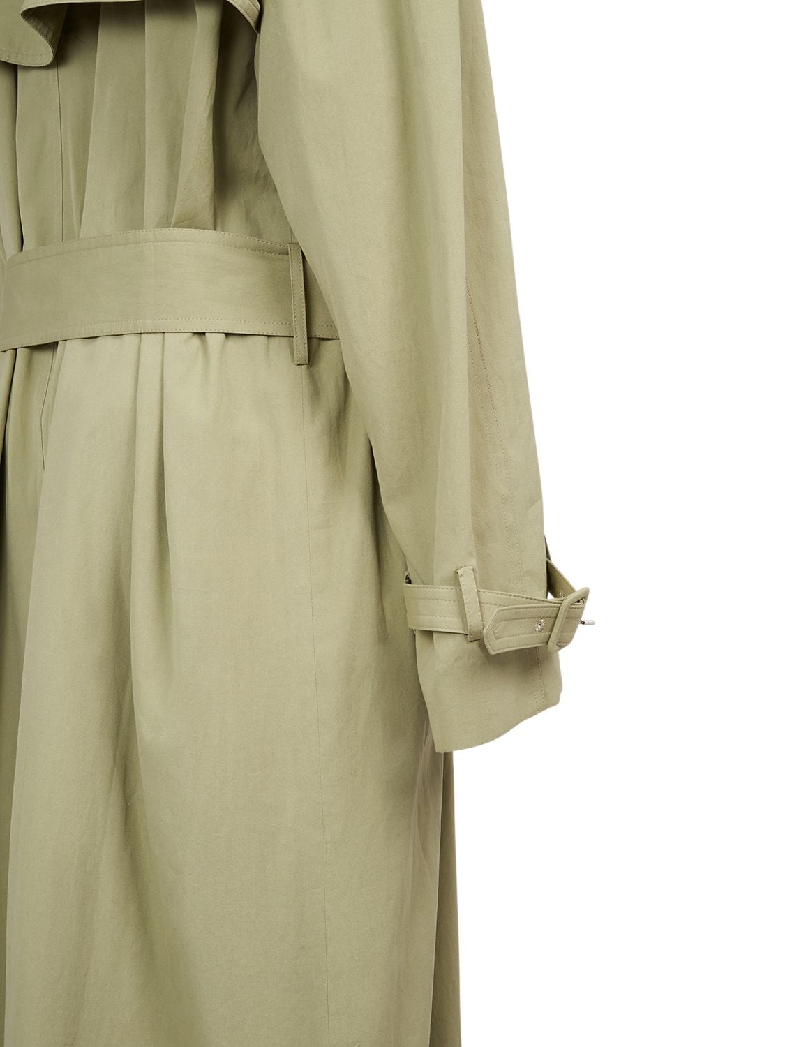 Shop The Row June Cotton Gabardine Trench Coat In Sage Green