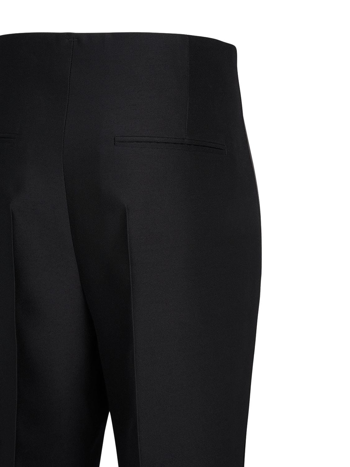 Shop The Row Hector Wool & Silk Straight Pants In Black