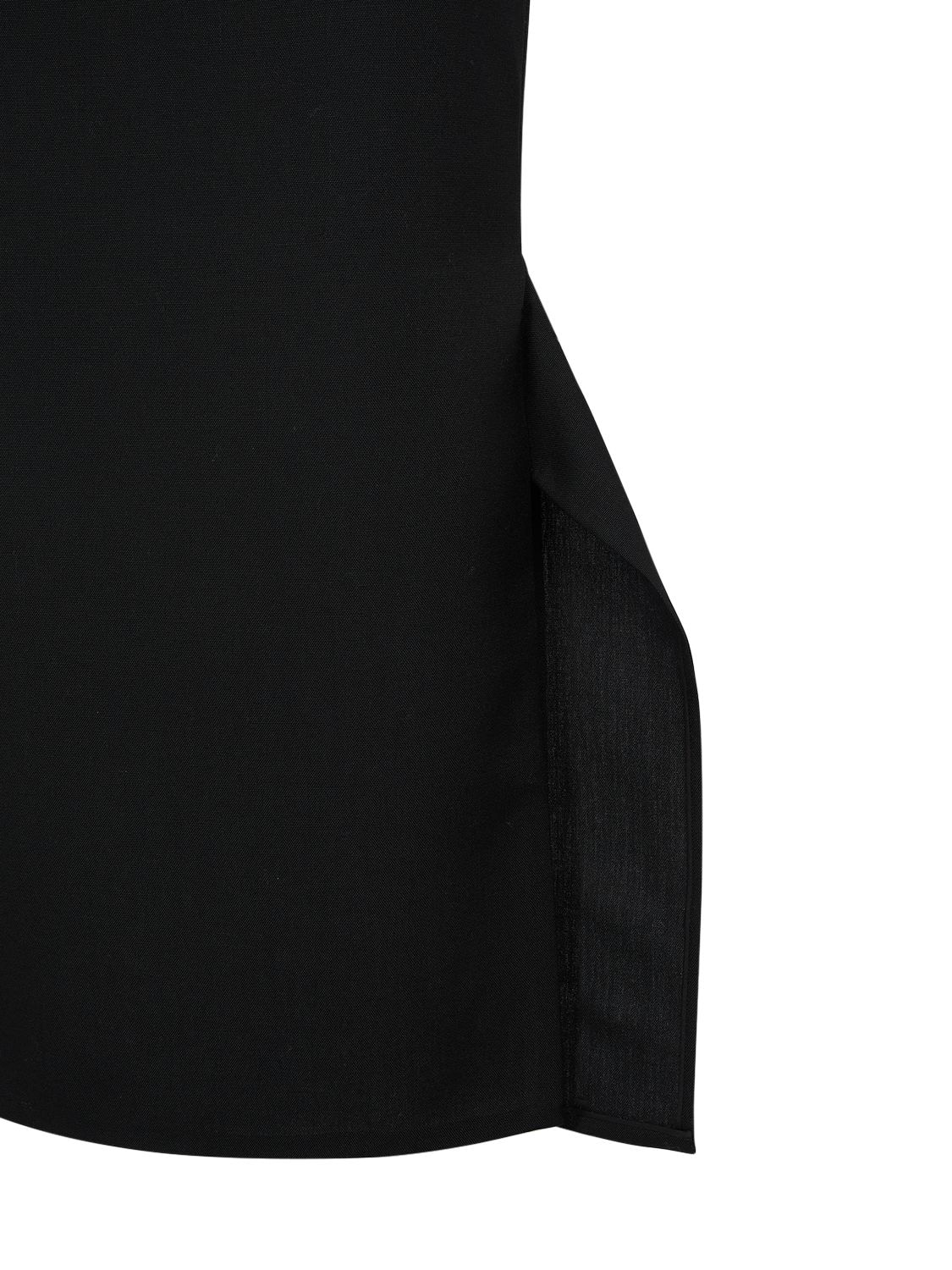 Shop The Row Patillon Asymmetric Wool Midi Skirt In Black