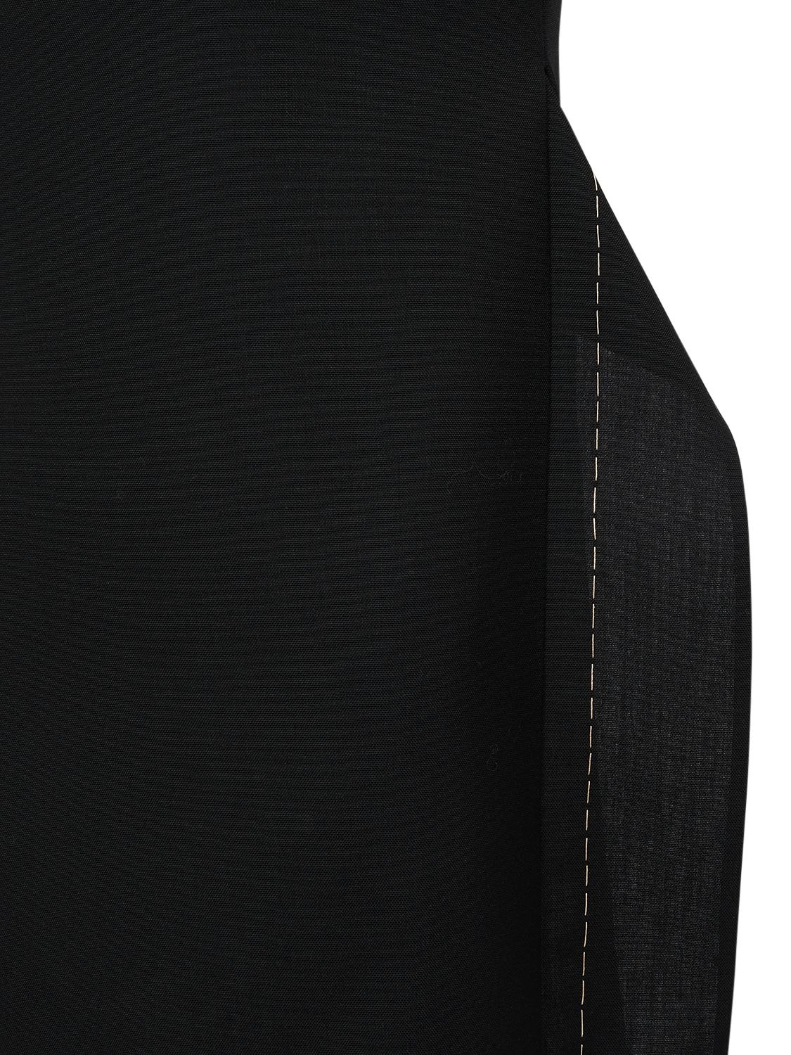 Shop The Row Patillon Asymmetric Wool Midi Skirt In Black