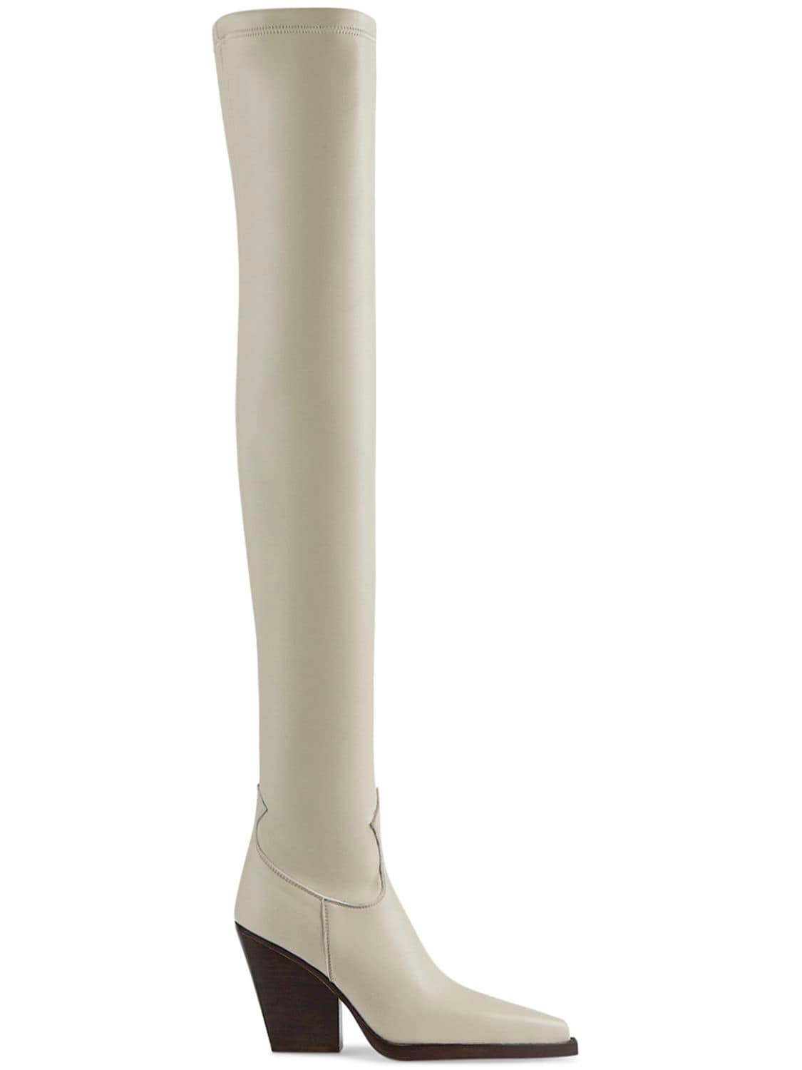 Paris Texas 100mm Vegas Over-the-knee Boots In Off White