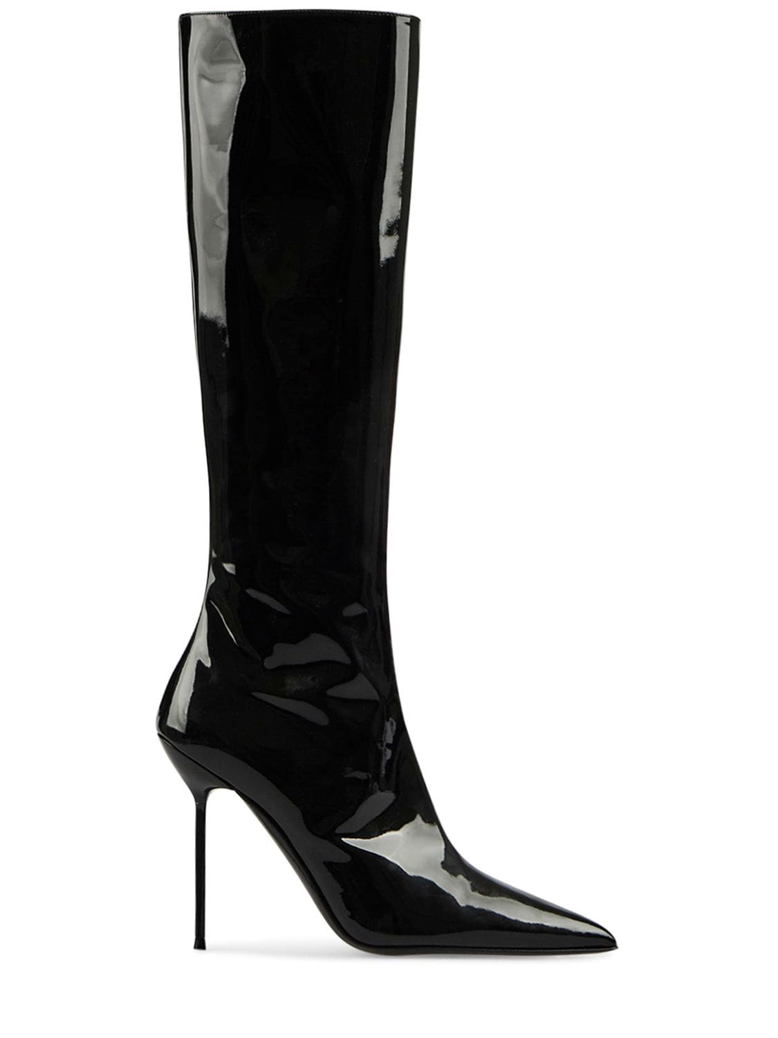 Paris Texas 105mm Lidia Patent Leather Boots In Black