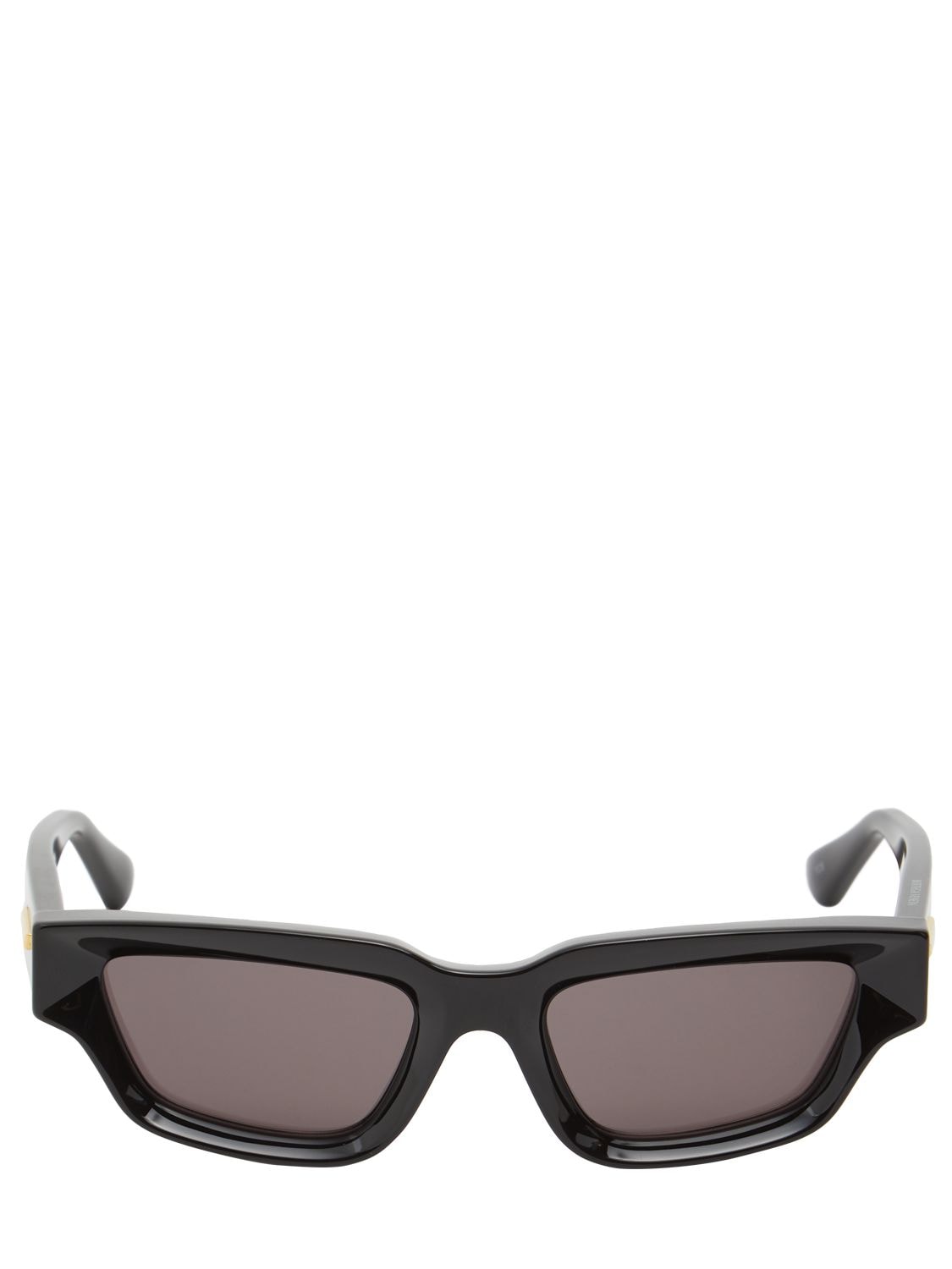 Bottega Veneta Bv1250s Sharp Square Acetate Sunglasses In Black