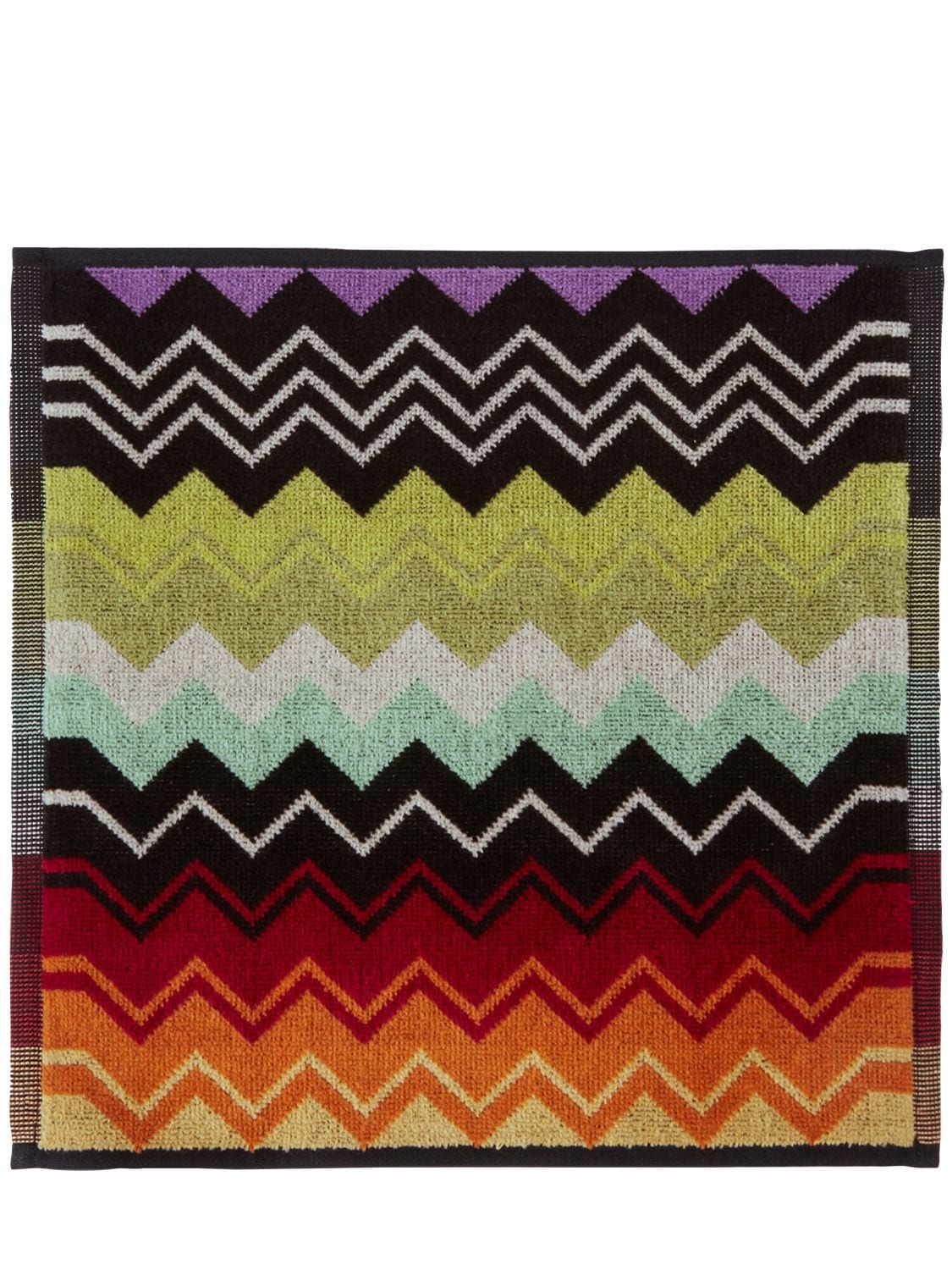 Shop Missoni Home Collection Giacomo Set Of 6 Cotton Hand Towels In Multicolor