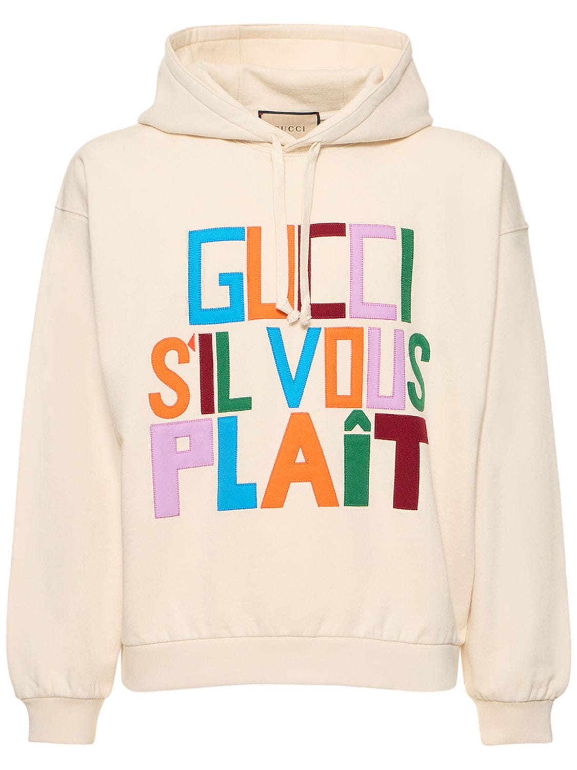 GUCCI S'IL VOUS PLAIT COTTON HOODIE