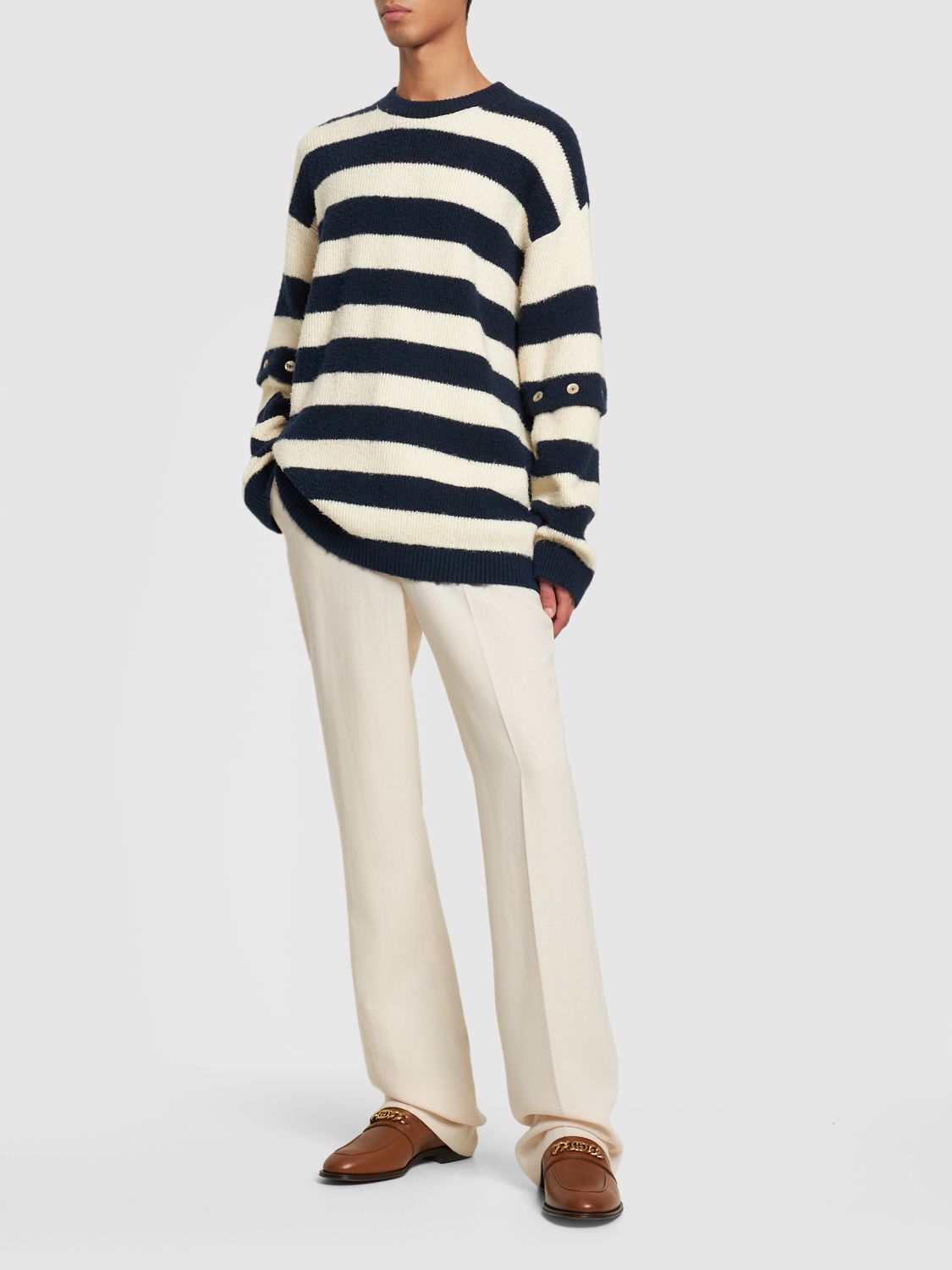 Gucci Striped cotton-blend sweater Smart Closet