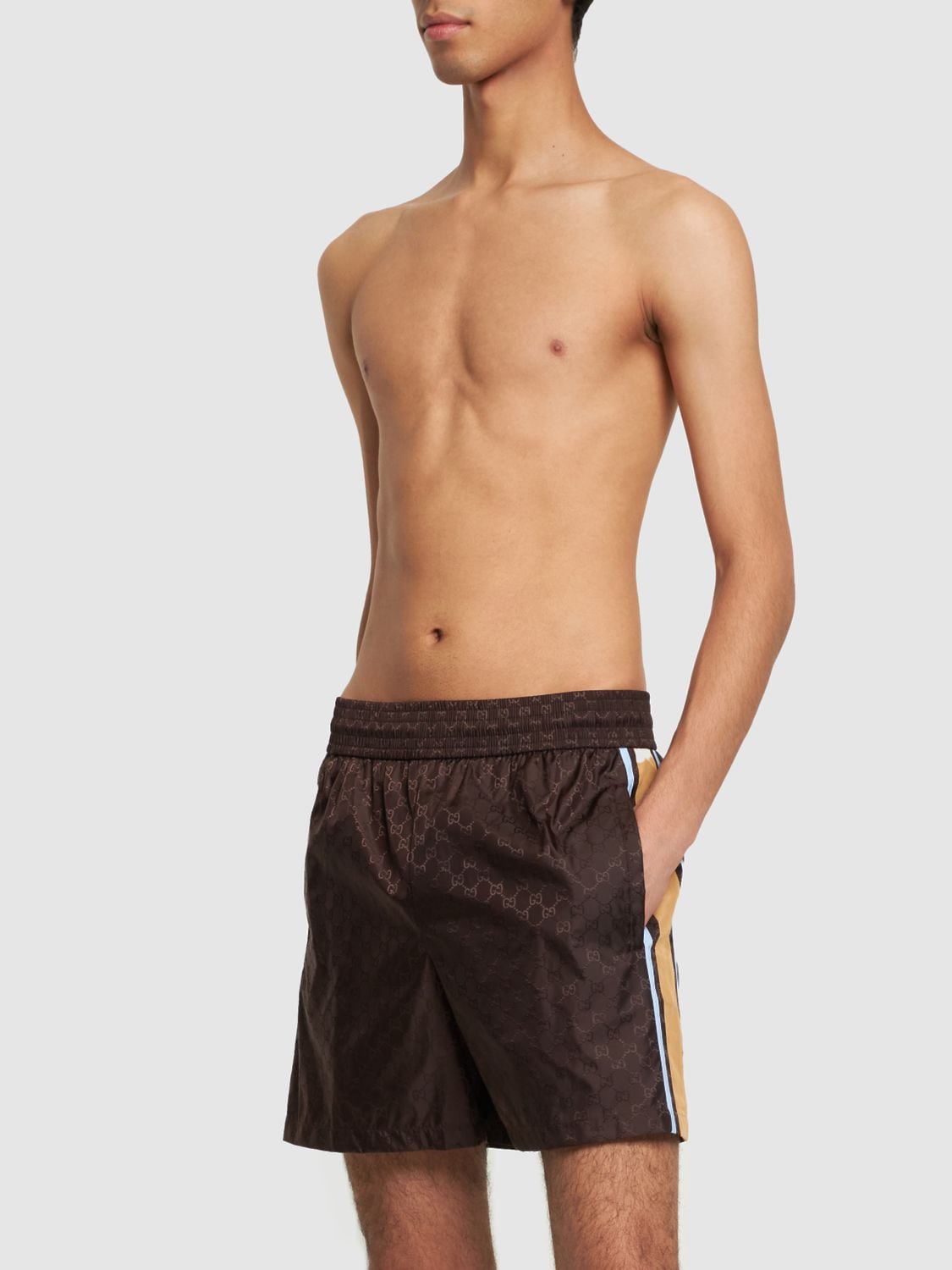 Gucci GG Psychedelic Print Swim Shorts in Black for Men | Lyst