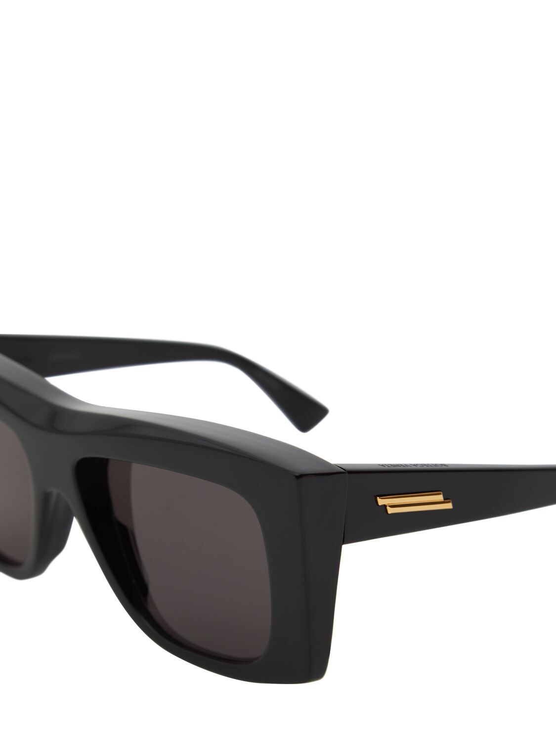 Shop Bottega Veneta Bv1270s Acetate Sunglasses In Black,grey