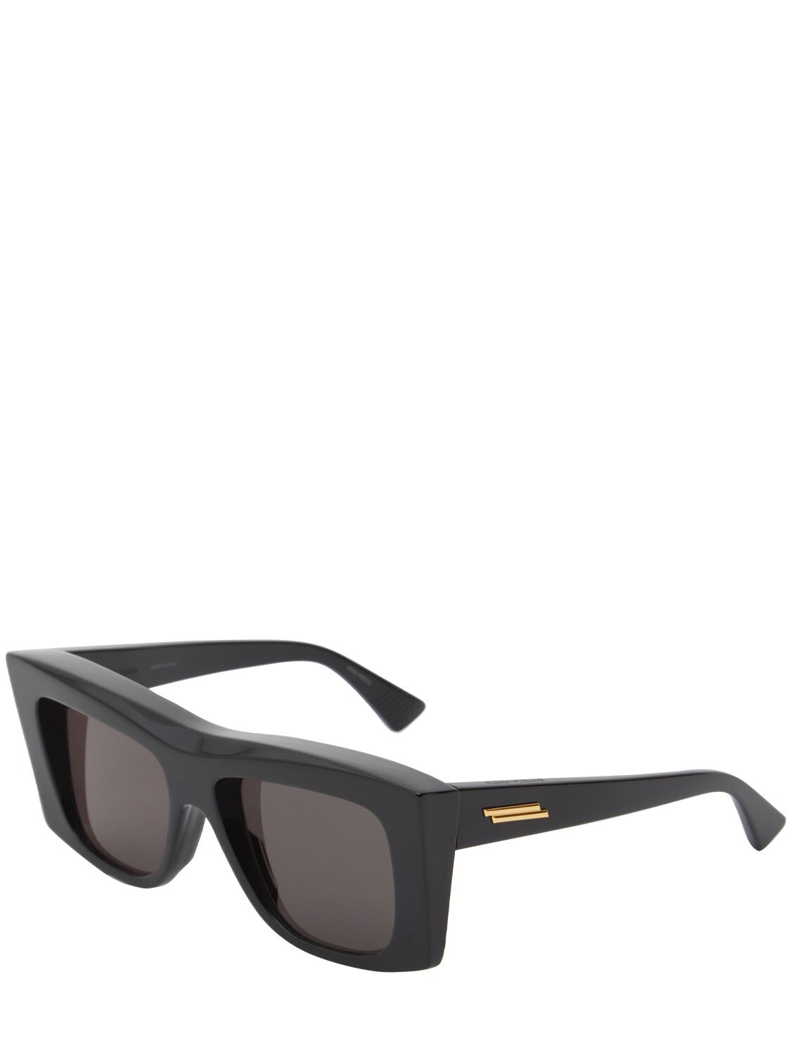 Shop Bottega Veneta Bv1270s Acetate Sunglasses In Black,grey