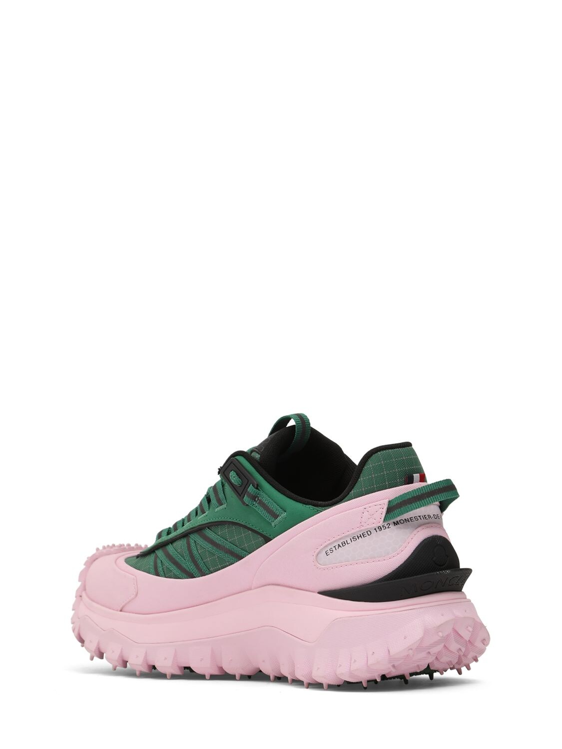 Shop Moncler 45mm Trailgrip Gtx Leather Sneakers In Multicolor