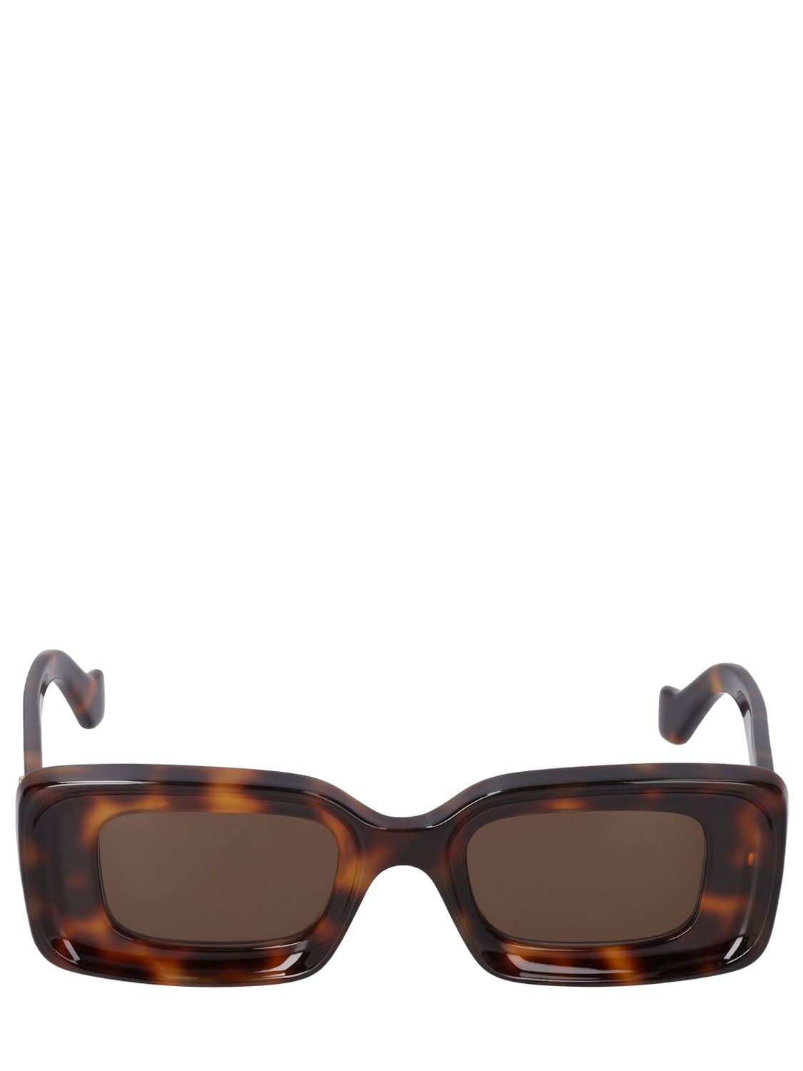 Loewe Anagram Squared Acetate Sunglasses In Havana,brown