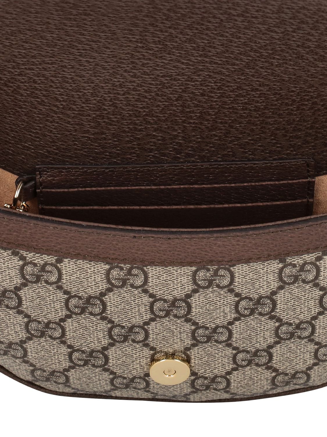 Shop Gucci Mini Gg Canvas Shoulder Bag In Ebony
