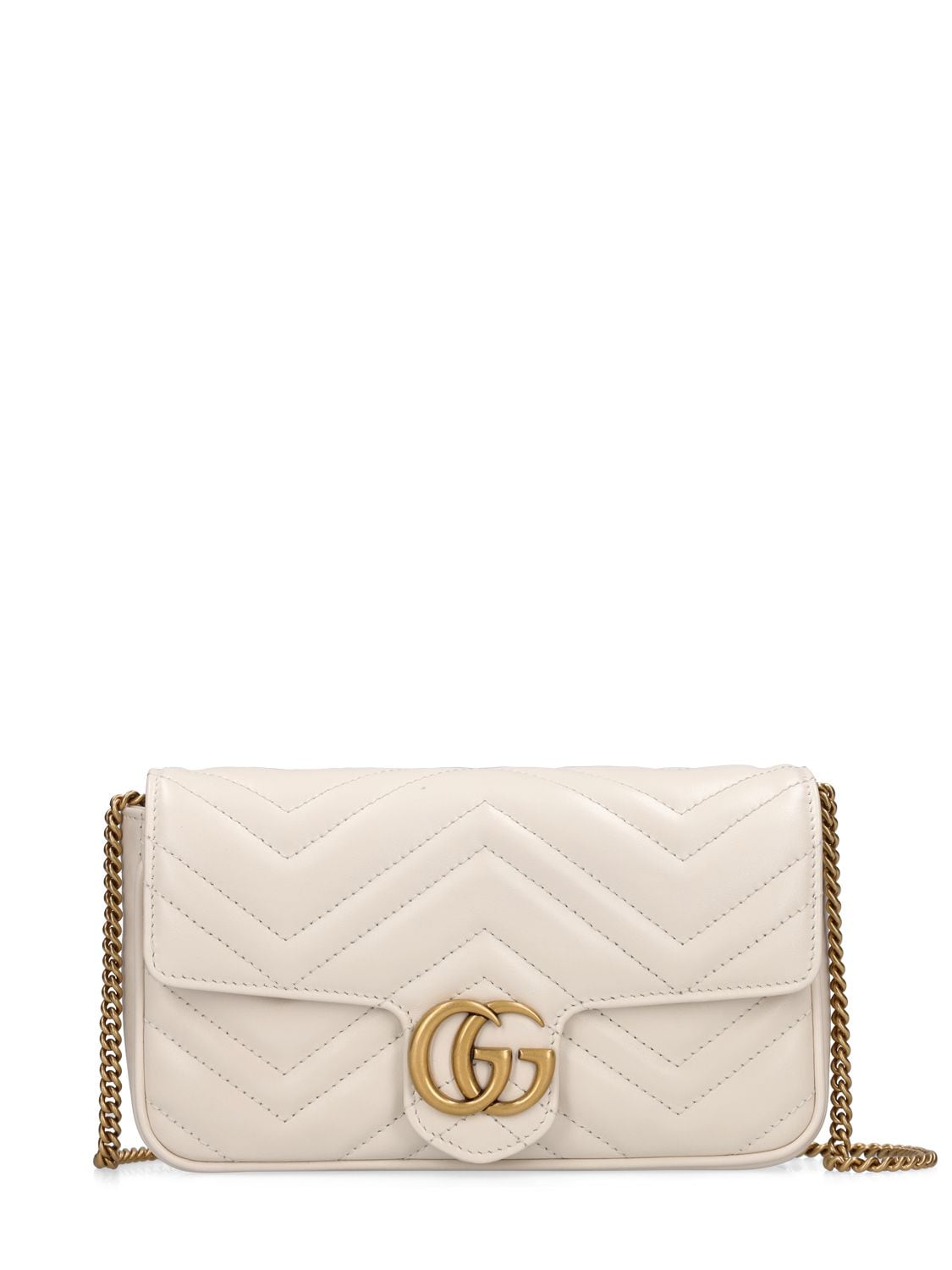 Image of Mini Gg Marmont 2.0 Leather Shoulder Bag