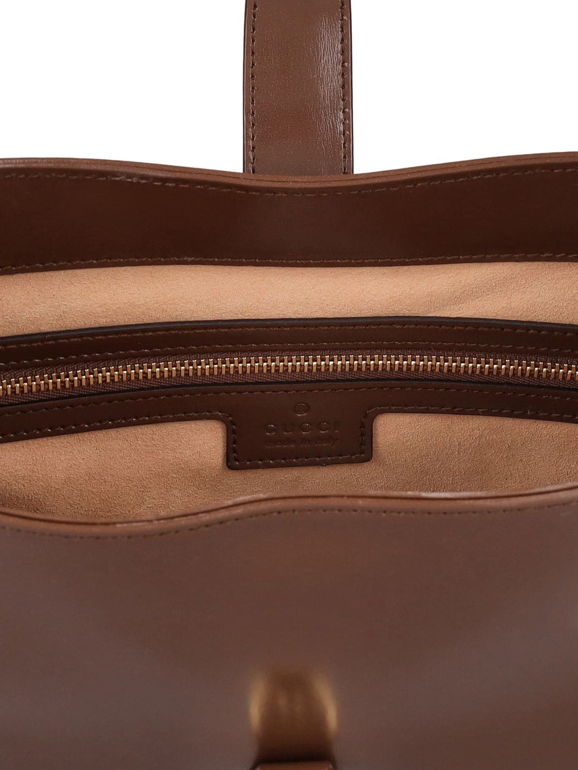 Jackie 1961 small natural grain bag in cuir brown leather