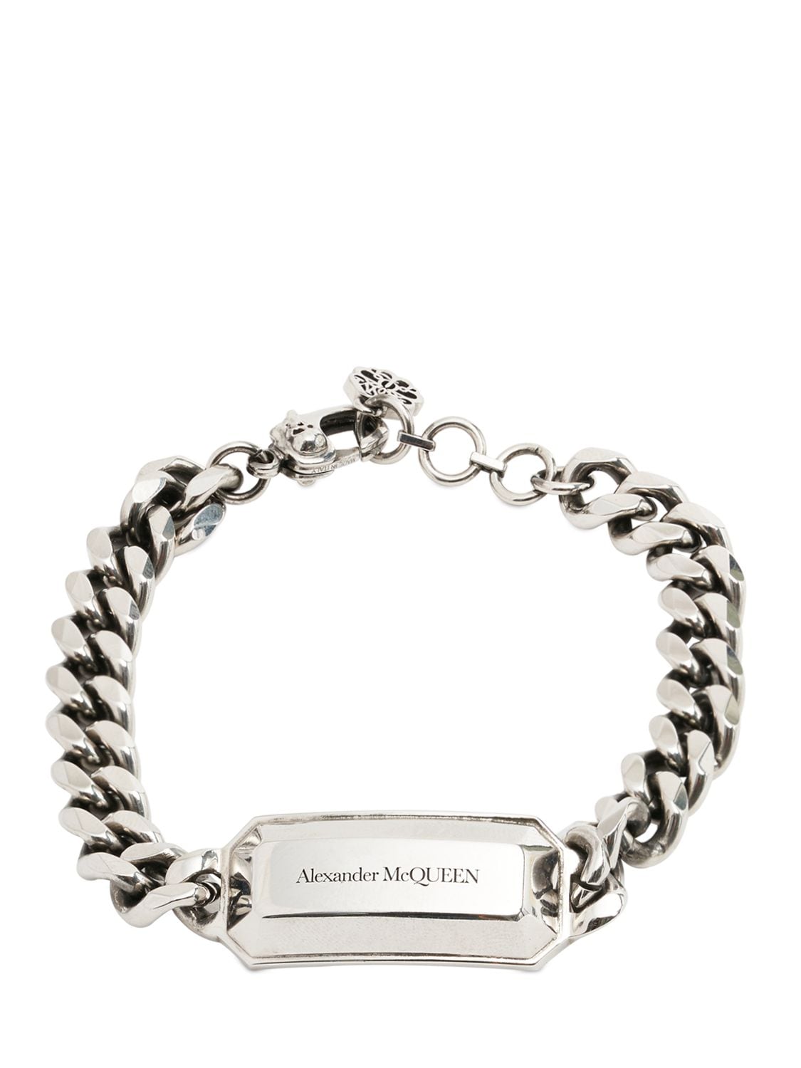 ALEXANDER MCQUEEN CHAIN MEDALLION BRASS BRACELET