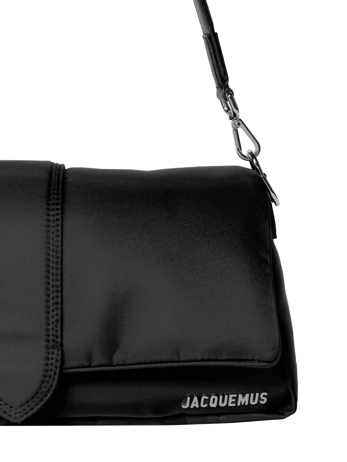 Shop Jacquemus Le Bambimou Nylon Crossbody Bag In Black