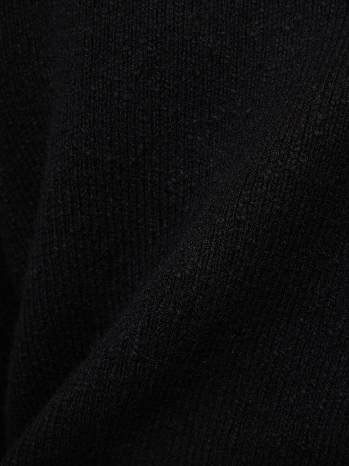 Shop Annagreta Greta Wool Bomber Jacket In Black