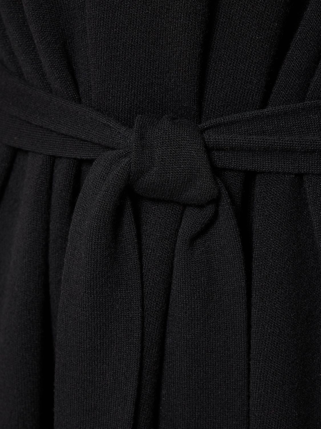Shop Annagreta Sissi Belted Wool Coat In Black