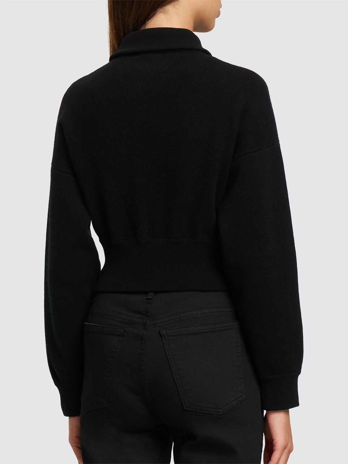 Shop Annagreta Livia Wool Pullover In Black