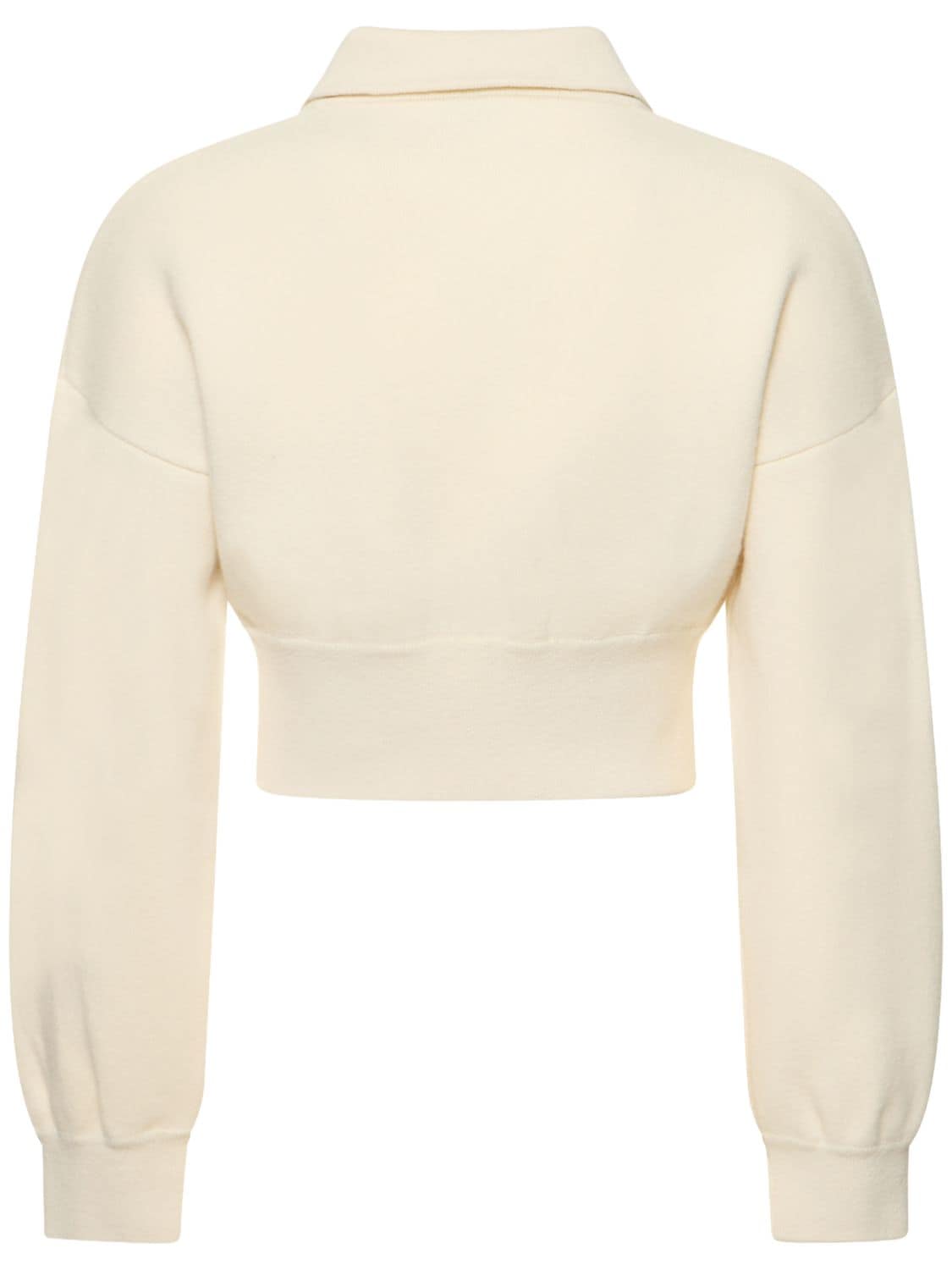 Shop Annagreta Livia Wool Pullover In White Undyed