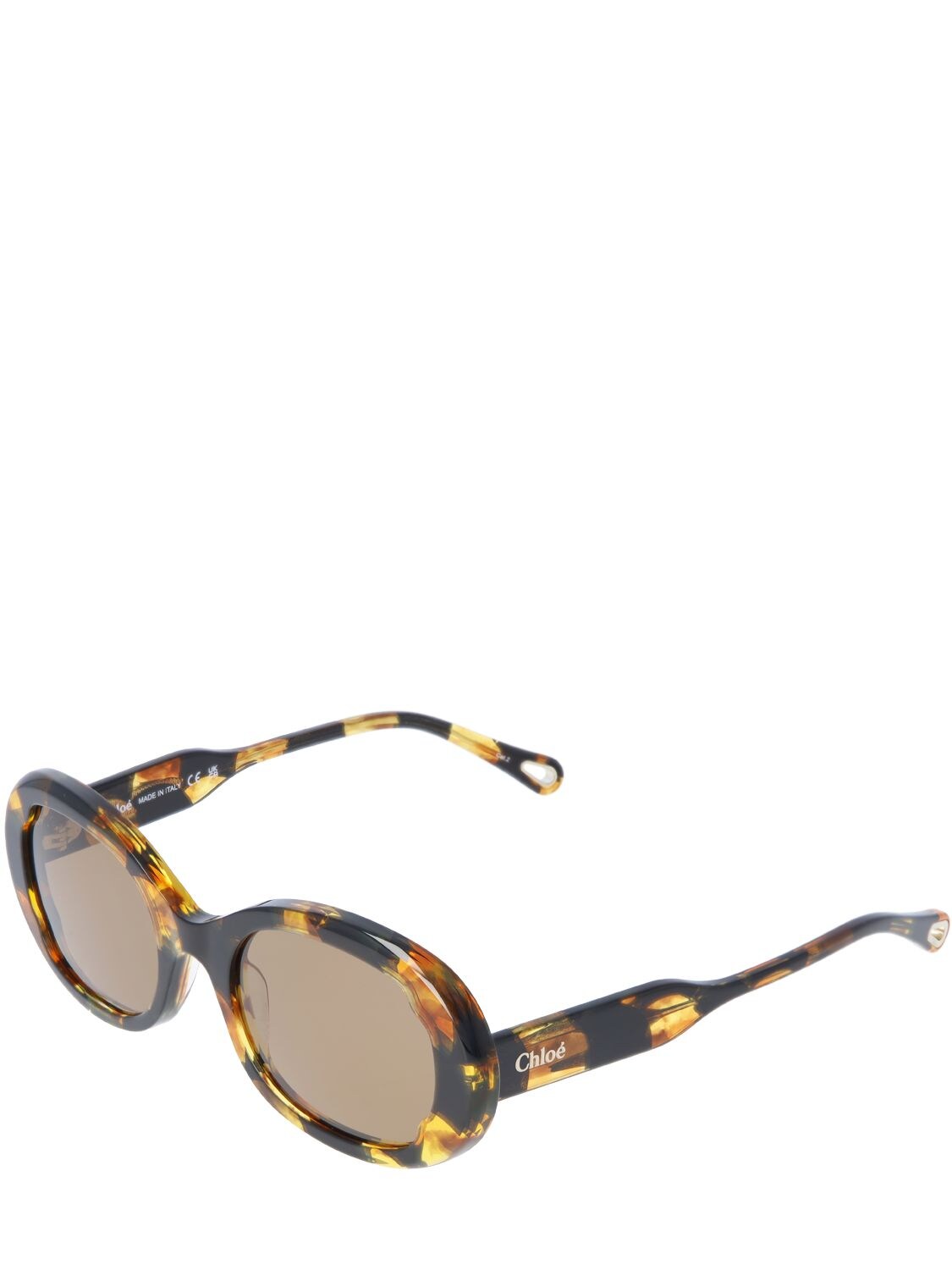 CHLOÉ HONORÉ ROUND BIO-ACETATE SUNGLASSES 