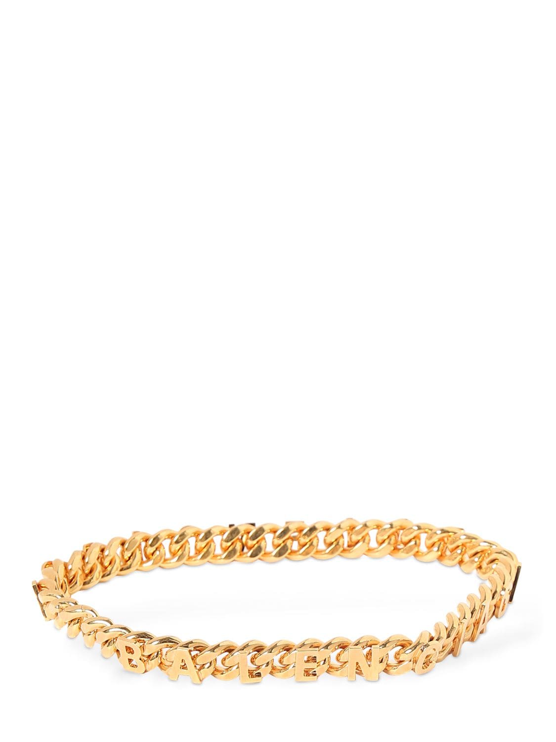 Balenciaga Chain Logo Brass Necklace In 골드