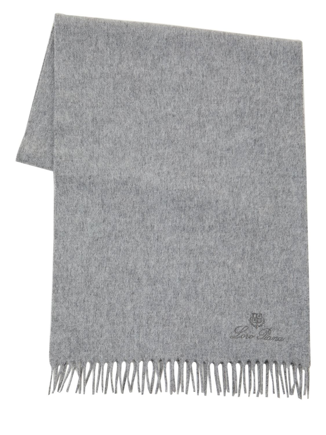 Loro Piana Lp Small Cashmere Scarf In Flannel Melange