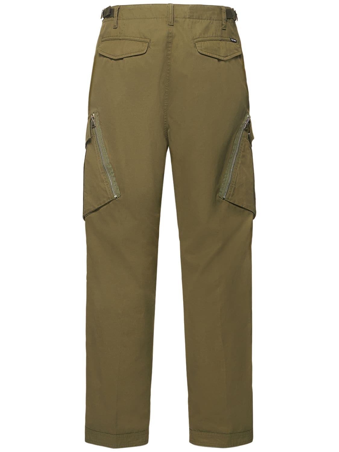 Tom Ford Enzyme Twill Cargo Sport Trousers In Green | ModeSens