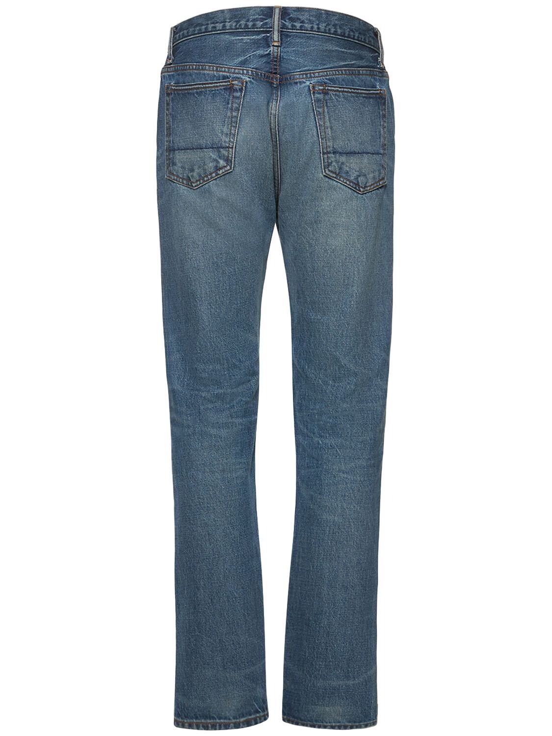 Shop Tom Ford Authentic Slevedge Standard Fit Jeans In Medium Blue