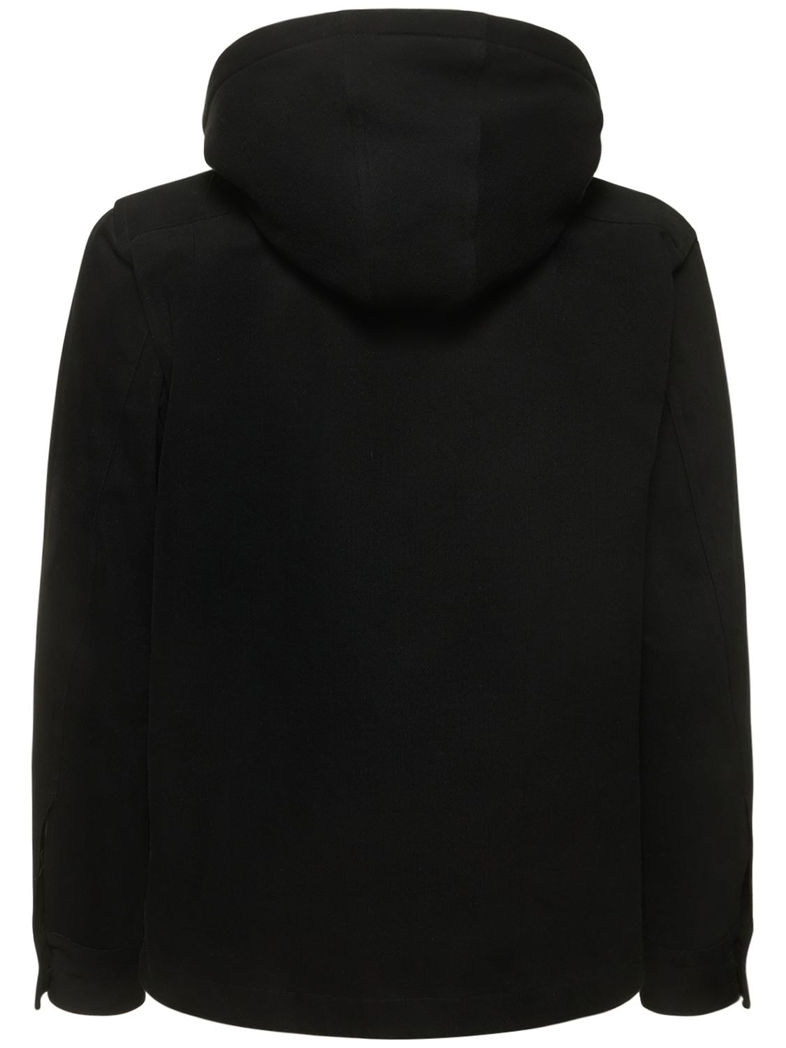 Shop Tom Ford Cover Hooded Overshirt In Black