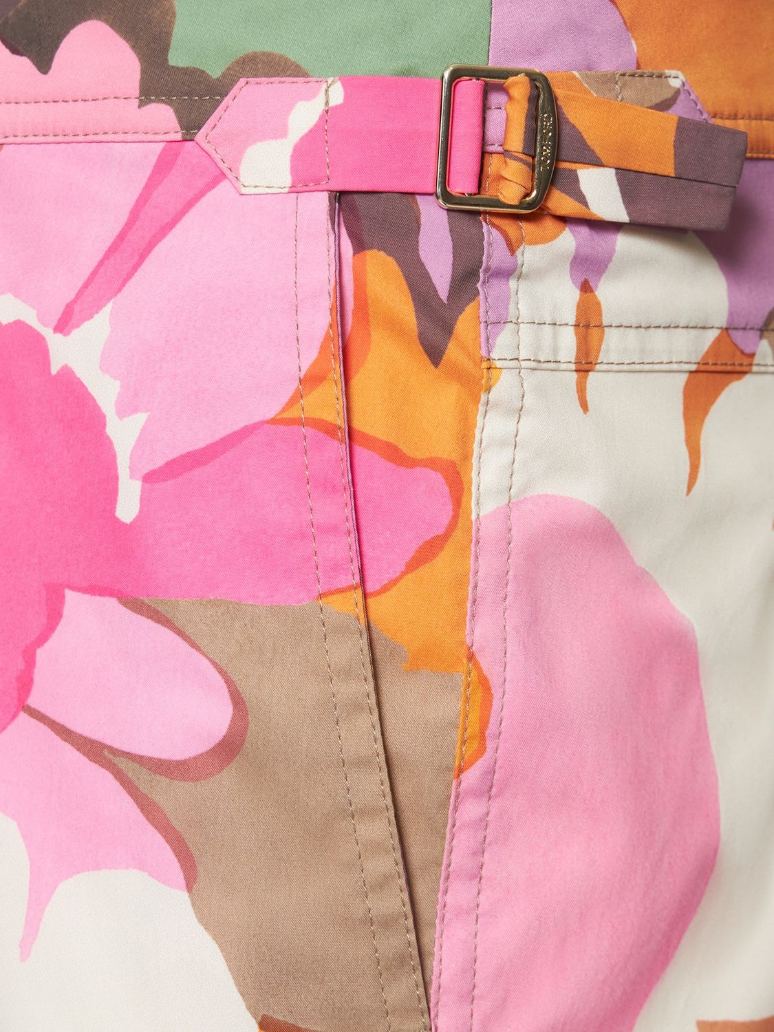 Shop Tom Ford Bold Daisy Swim Shorts In Pink