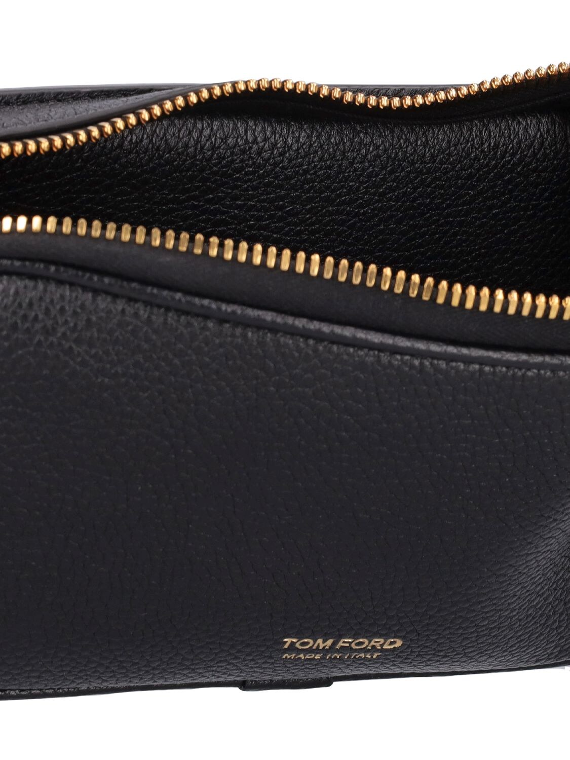 Shop Tom Ford Soft Grain Small Leather Belt Bag In Black