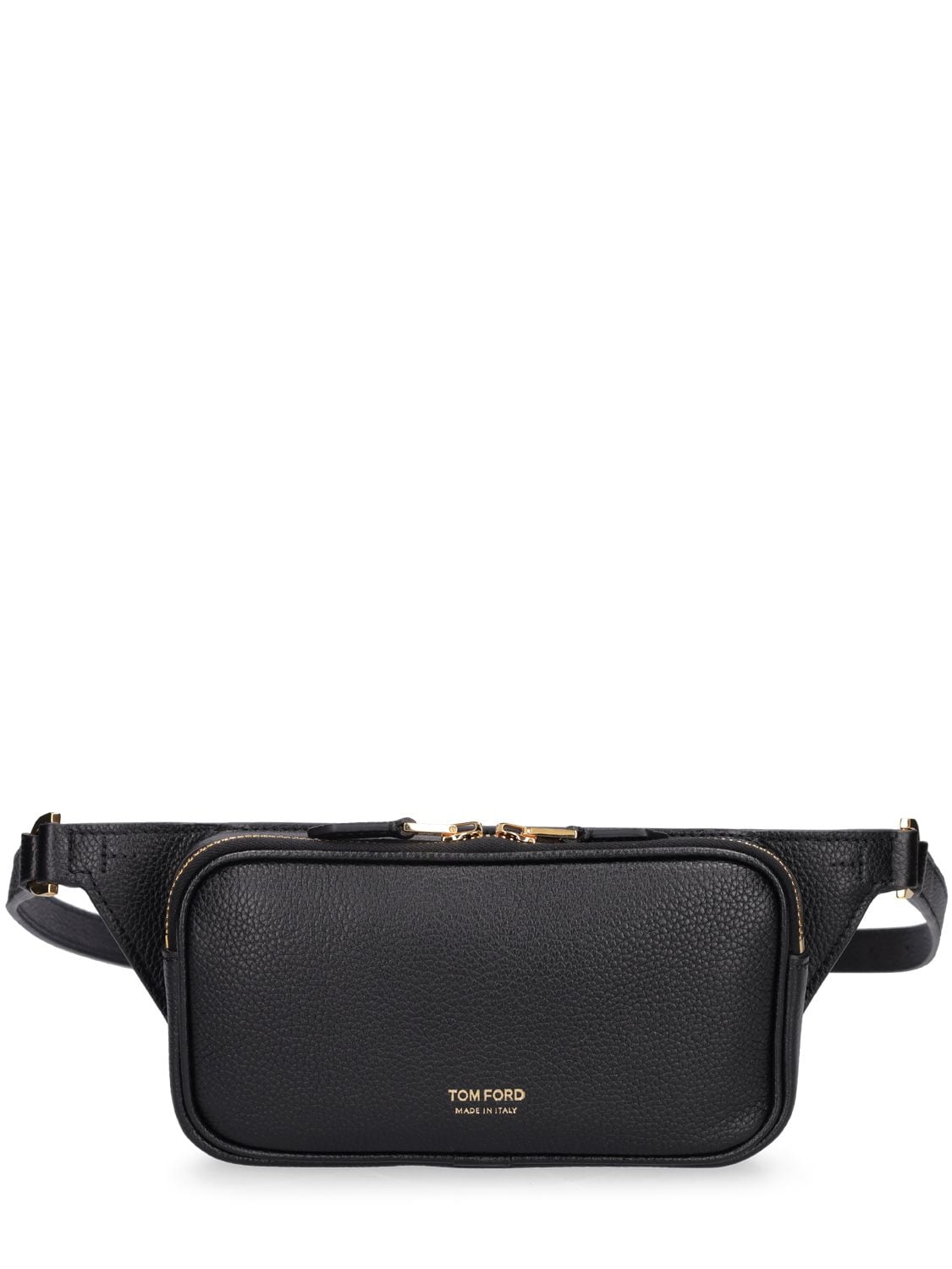 Tom Ford Soft Grain Small Leather Belt Bag In Black