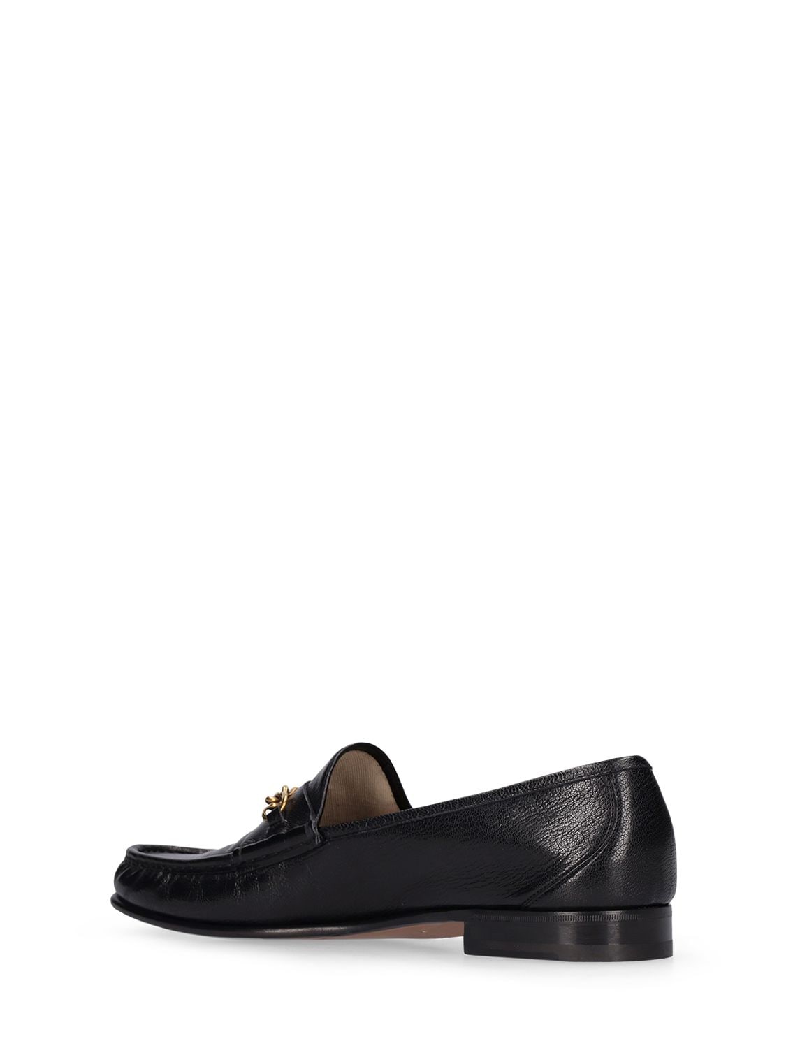 Shop Tom Ford York Line Leather Loafers In Black