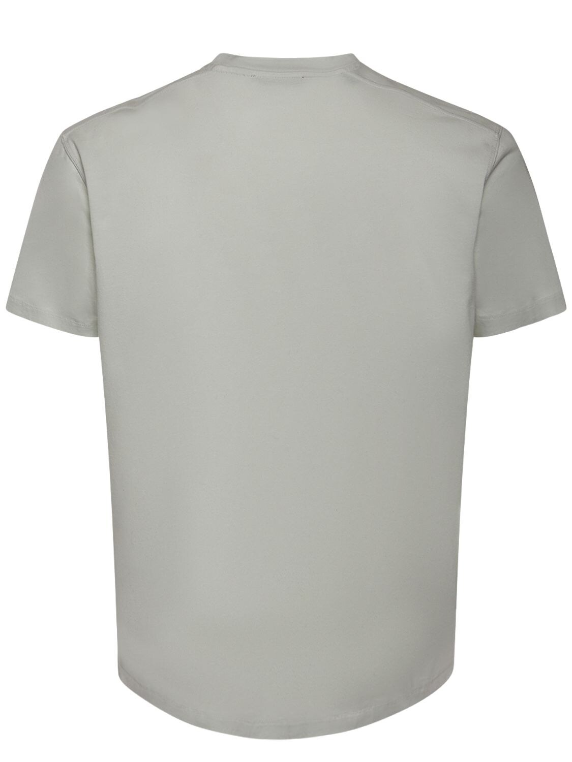 Shop Tom Ford Cotton Blend Crewneck T-shirt In Grey