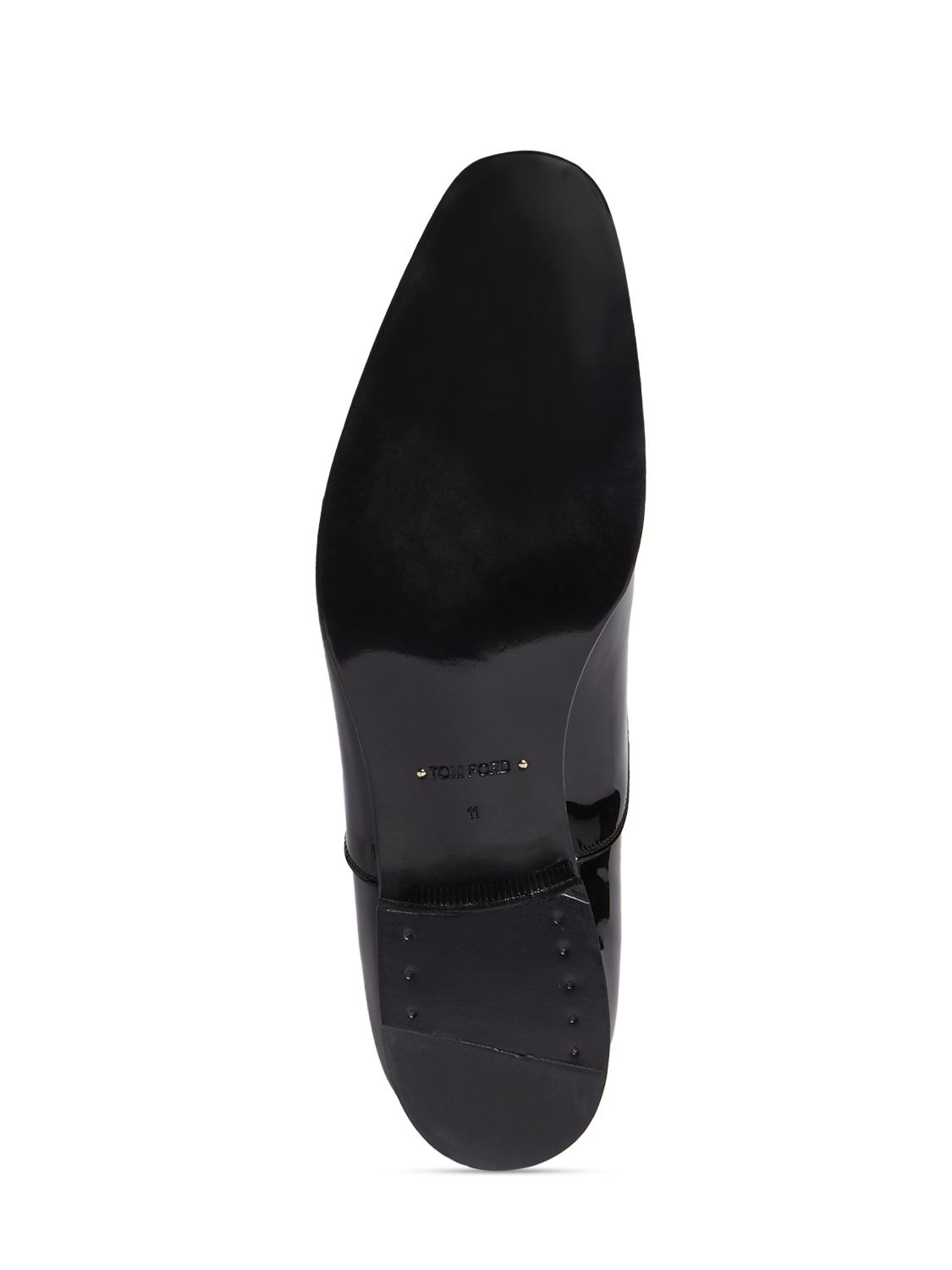Shop Tom Ford Patent Leather Oxford Lace-up Shoes In Black