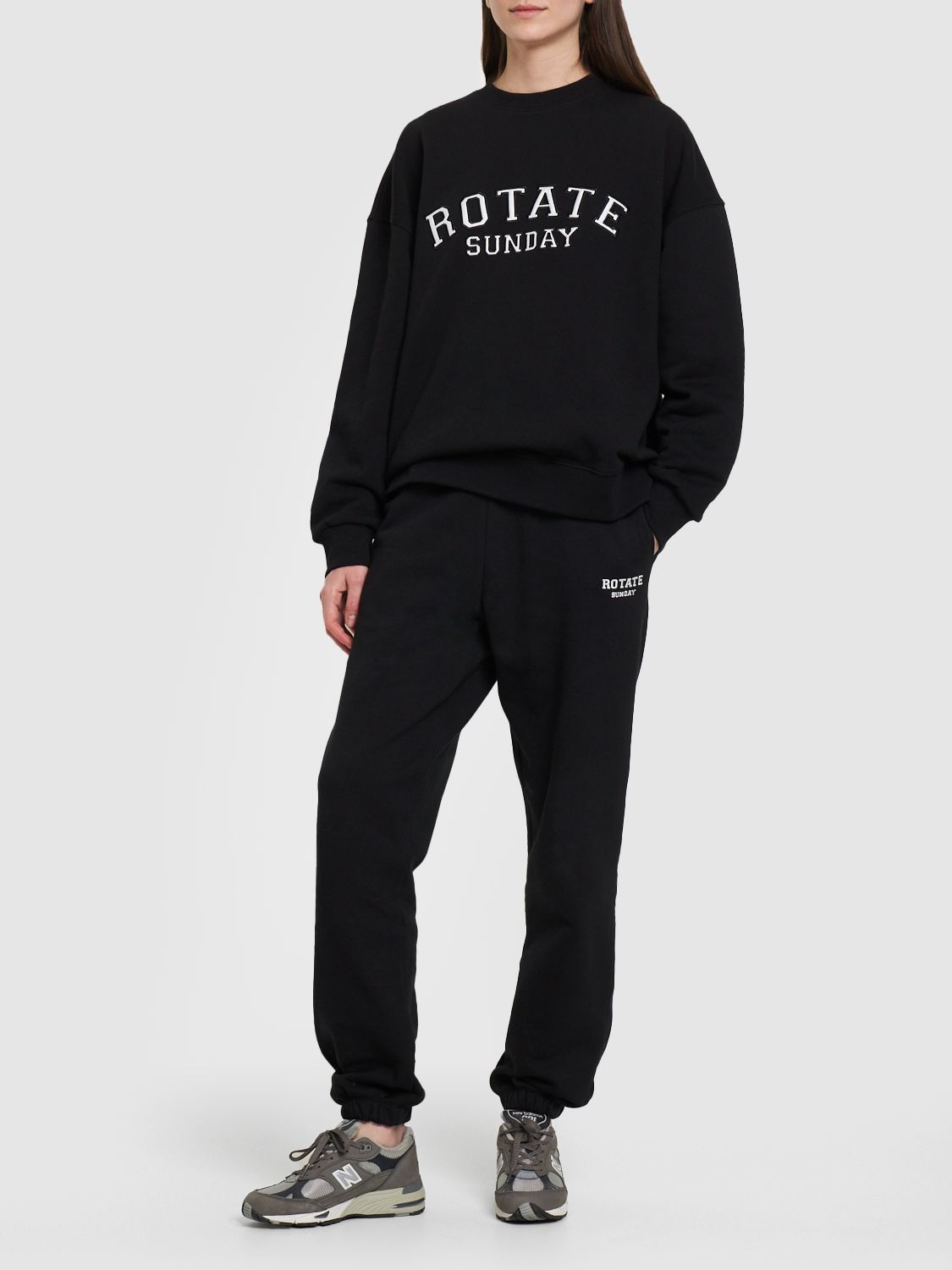 Rotate Mimi Cotton Jersey Sweatpants