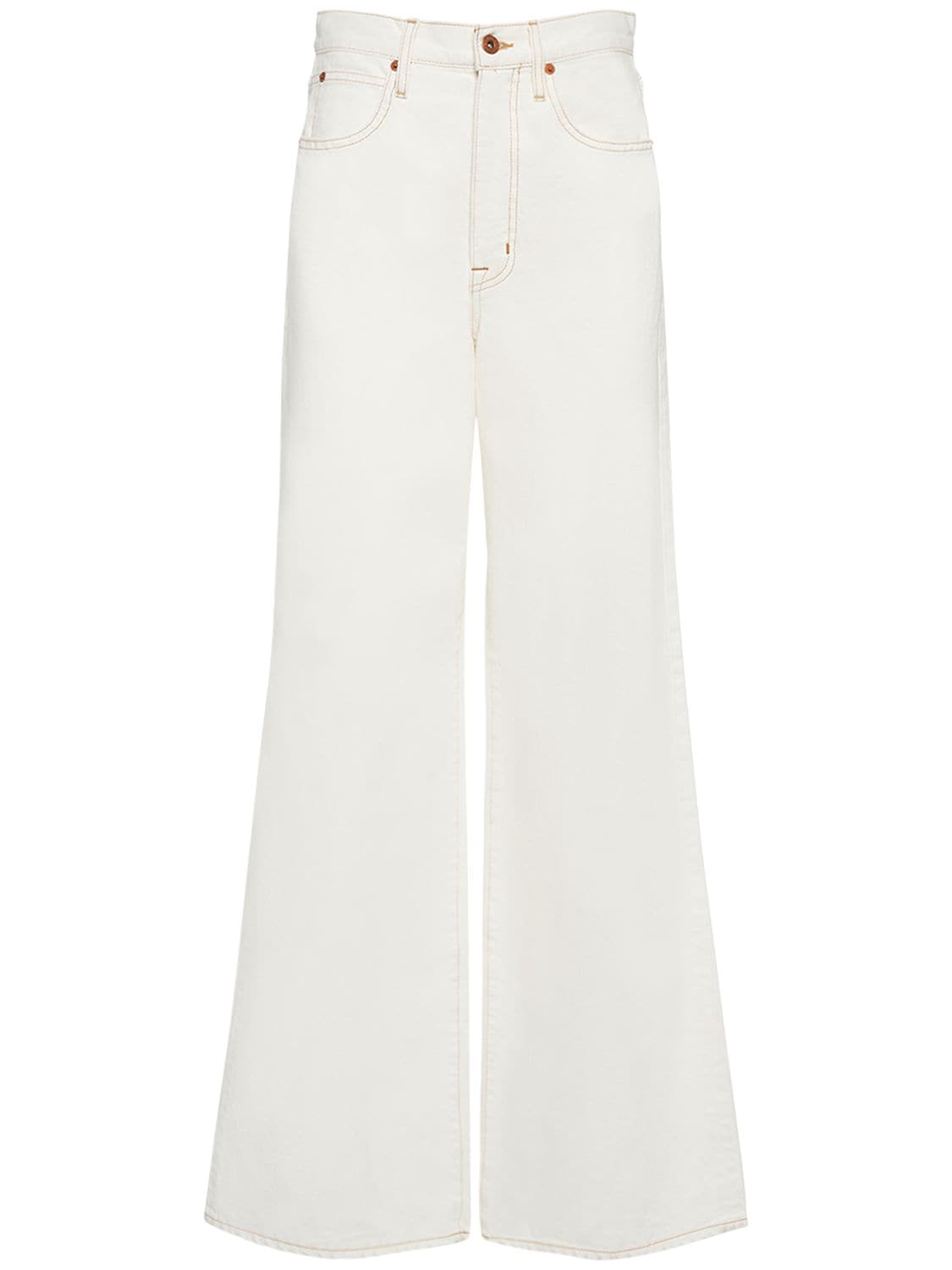 Slvrlake Eva Cotton Denim Jeans In Natural White