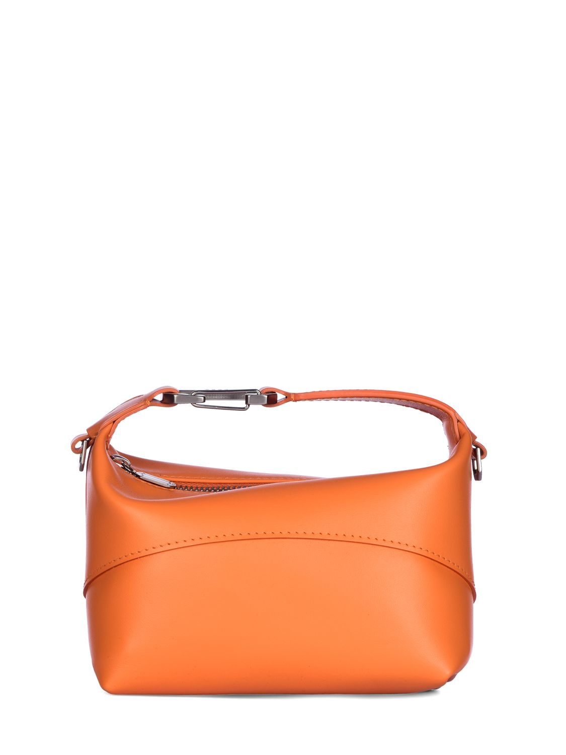 Shop Eéra Moon Leather Top Handle Bag In Orange