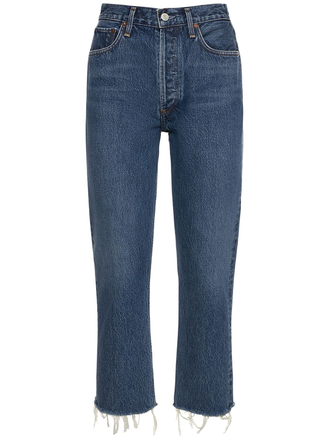Image of Riley Crop High Rise Slim Denim Jeans