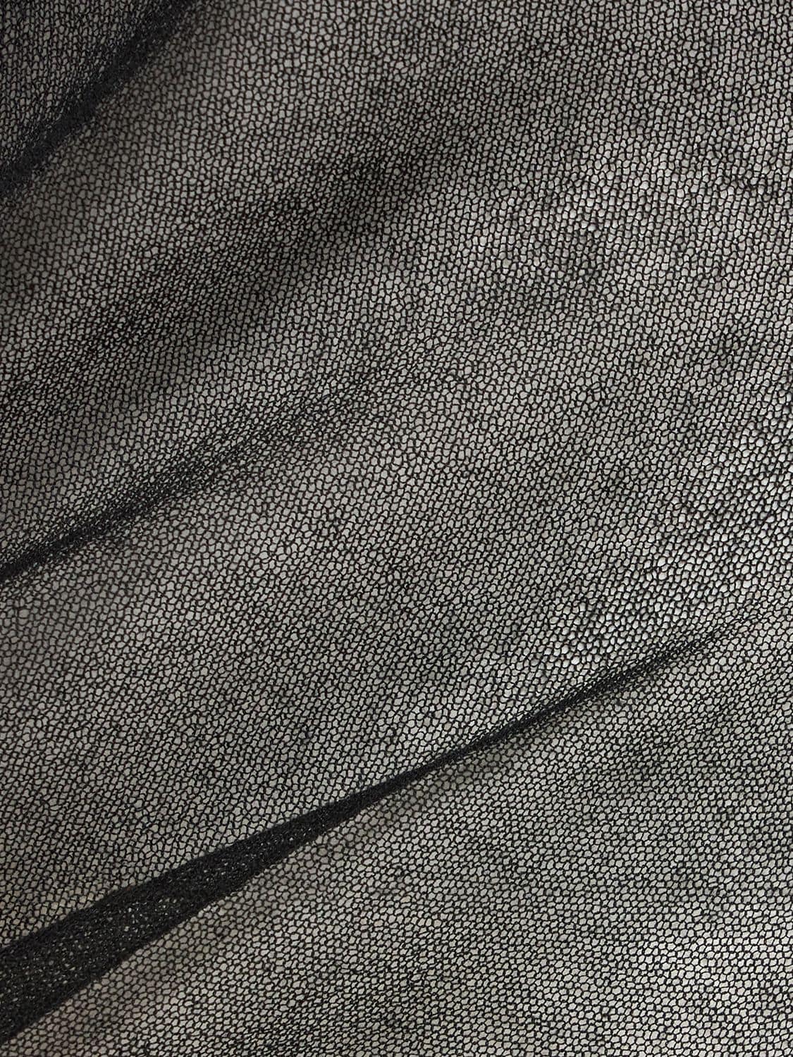 Shop Andreädamo Sheer Silk Blend Knit Tank Top In Black 004