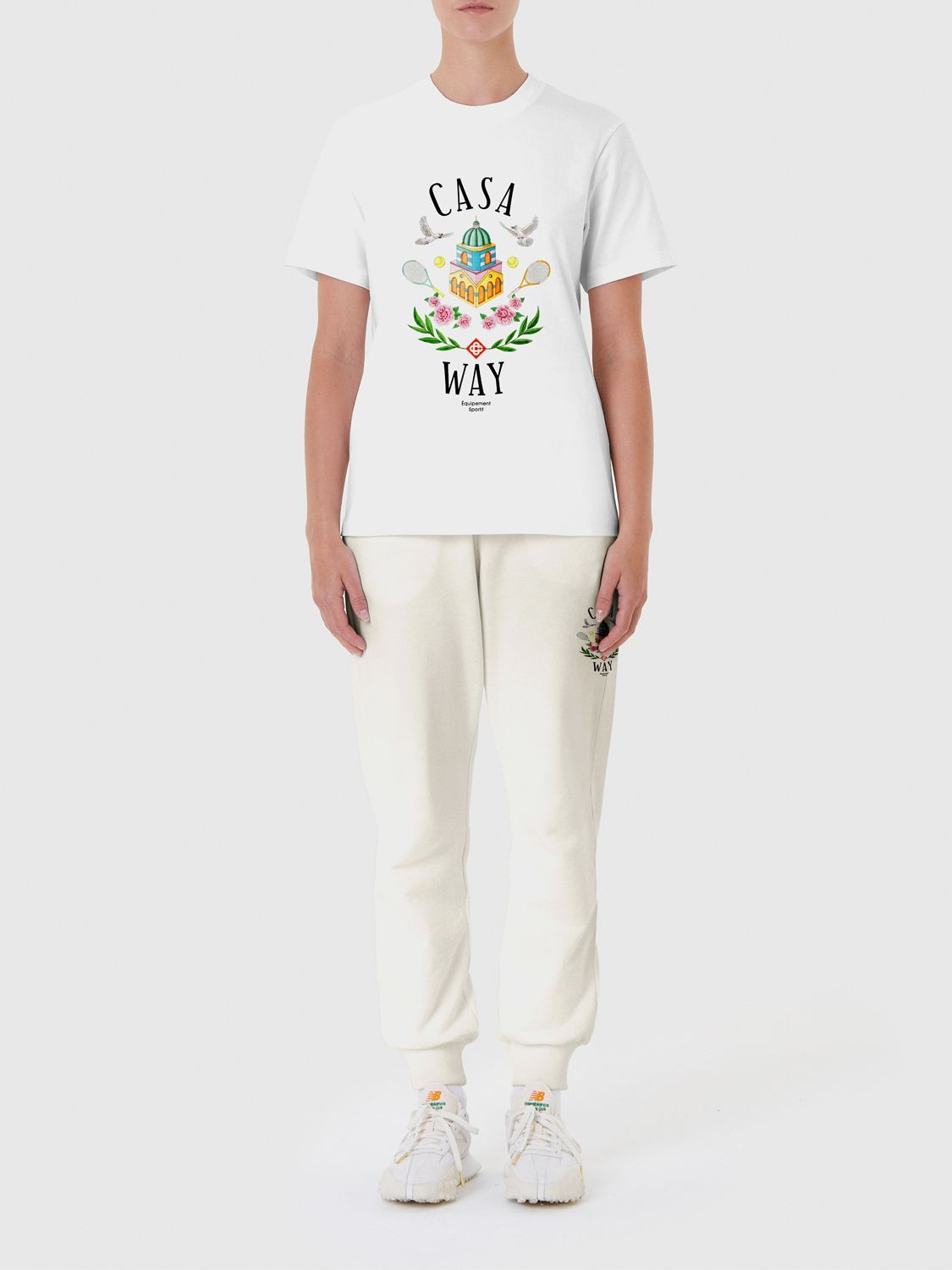 Shop Casablanca Casa Way Printed Jersey T-shirt In Multicolor